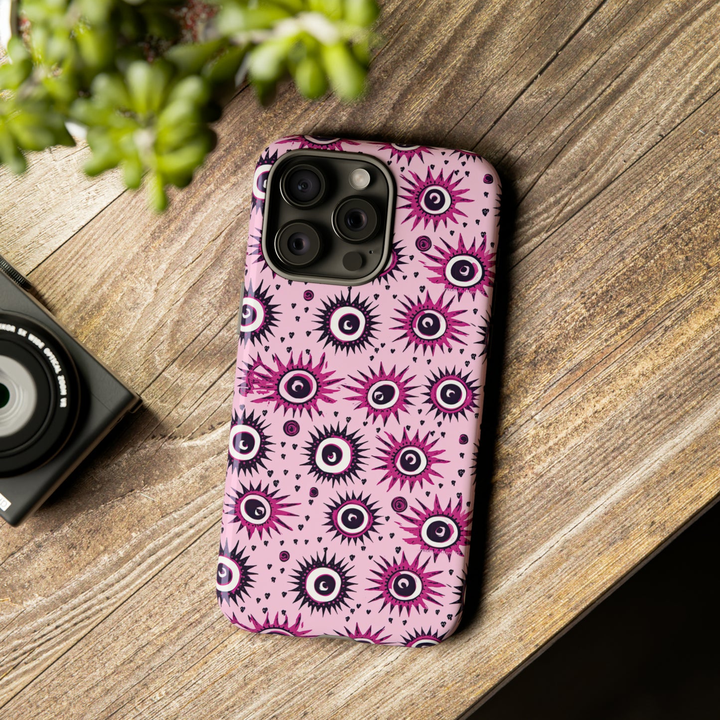 Evil Pink Eye. Evil eye Inspired phone case. – Artistic Expression Meets ProtectionTough Cases