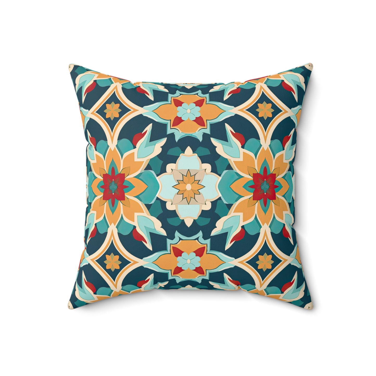 Serenade in Souk. Spun Polyester Square Pillow
