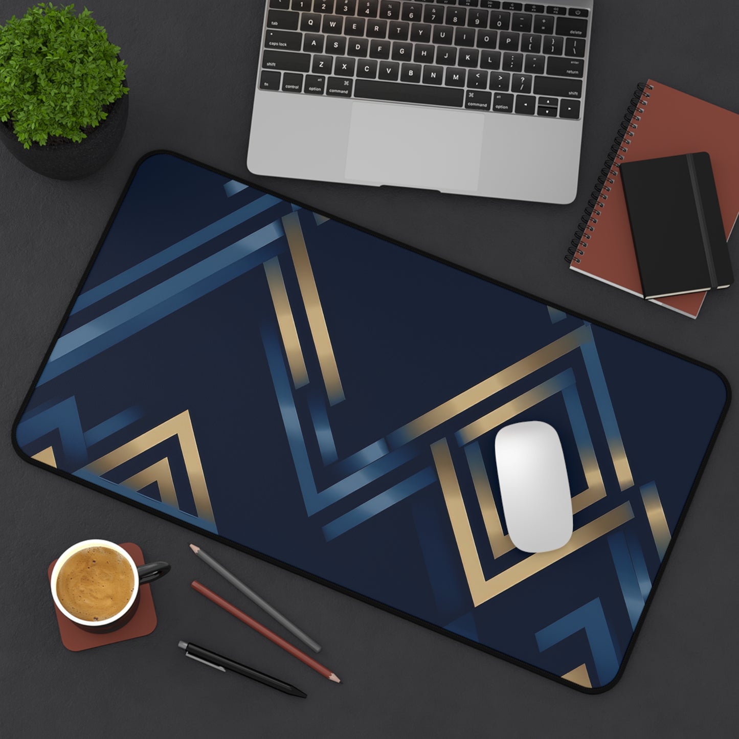 Valknut. Desk Mat - Stylish Office Organizer