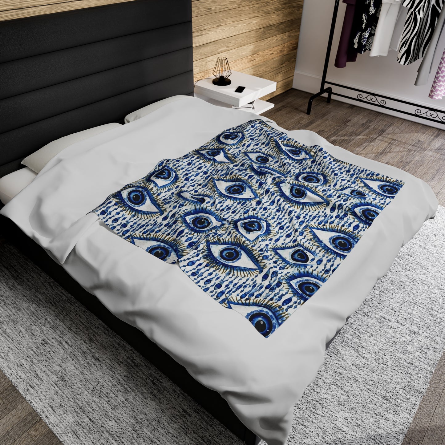 Mystic Glare. Velveteen Plush Blanket.
