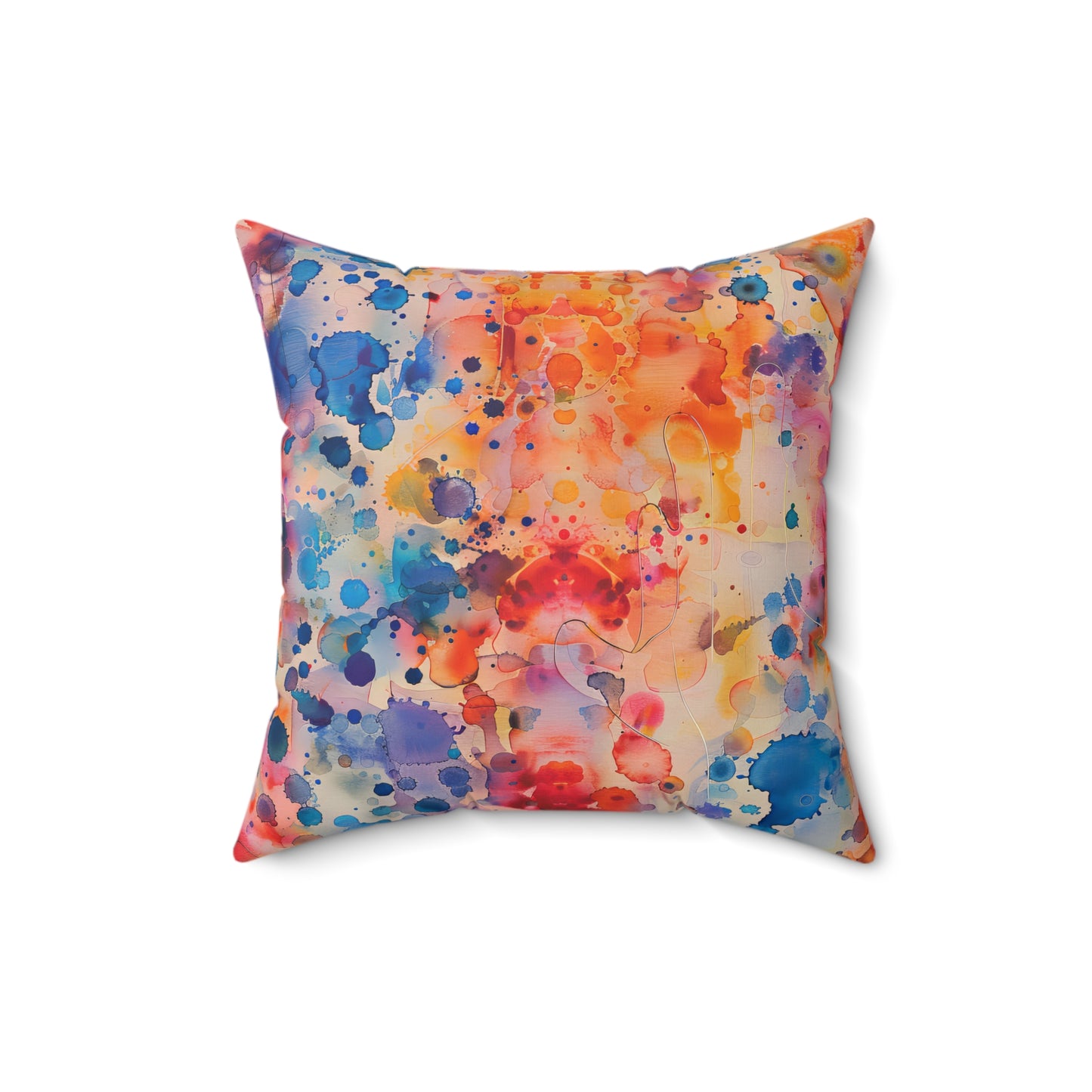 Hamsa Radiance Rainbow - Decorative Spun Polyester Cushion