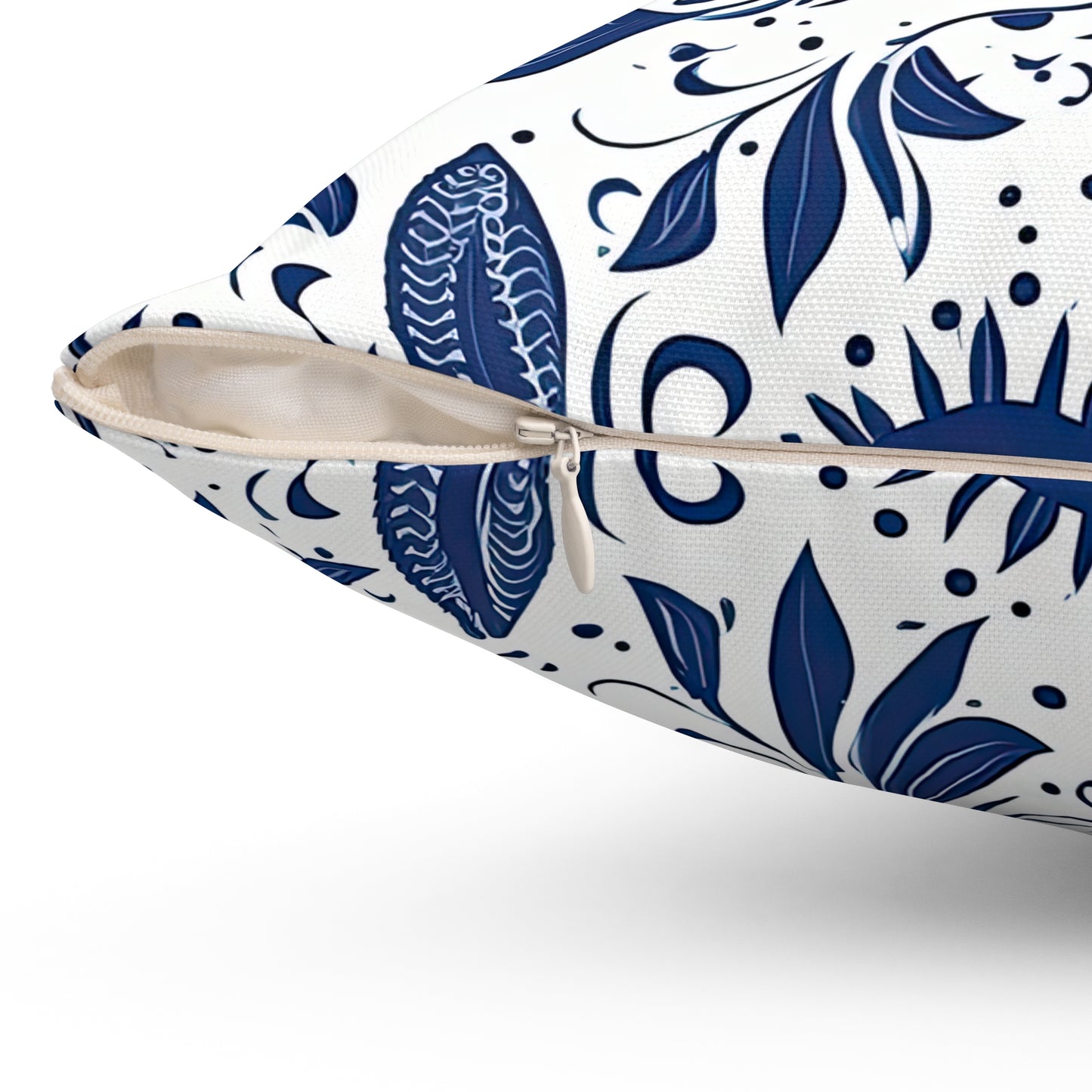 Beholder. Artfully Interpreted Evil Eye Throw Pillow – Symbolic & Stylish Comfort. Spun Polyester Square Pillow