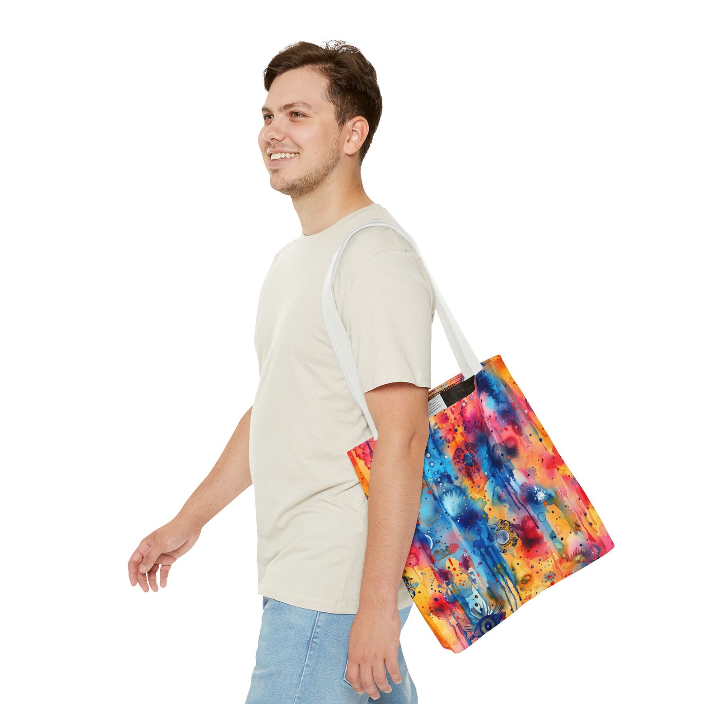 Hamsa bright Aura. Tote Bag for Everyday Use