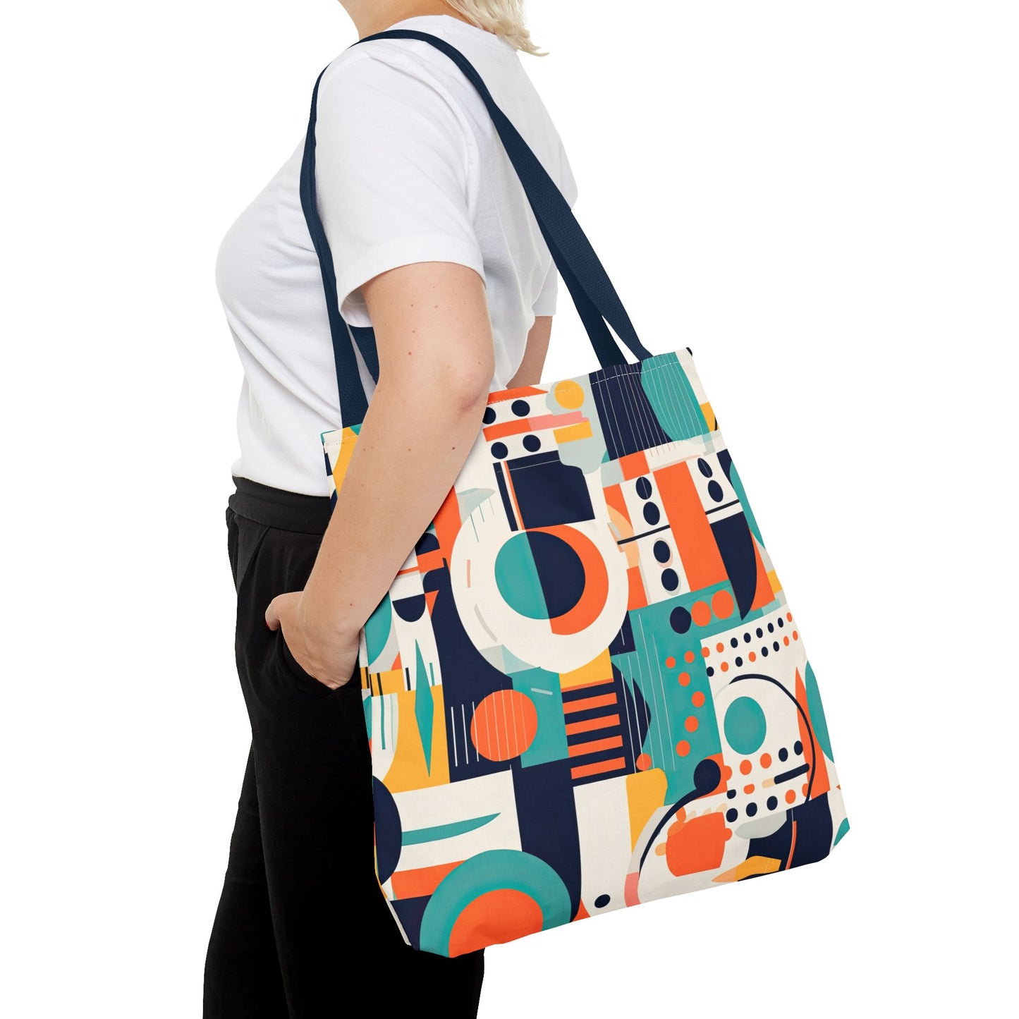 Echoes of the Analog Future. Tote Bag for Everyday Use