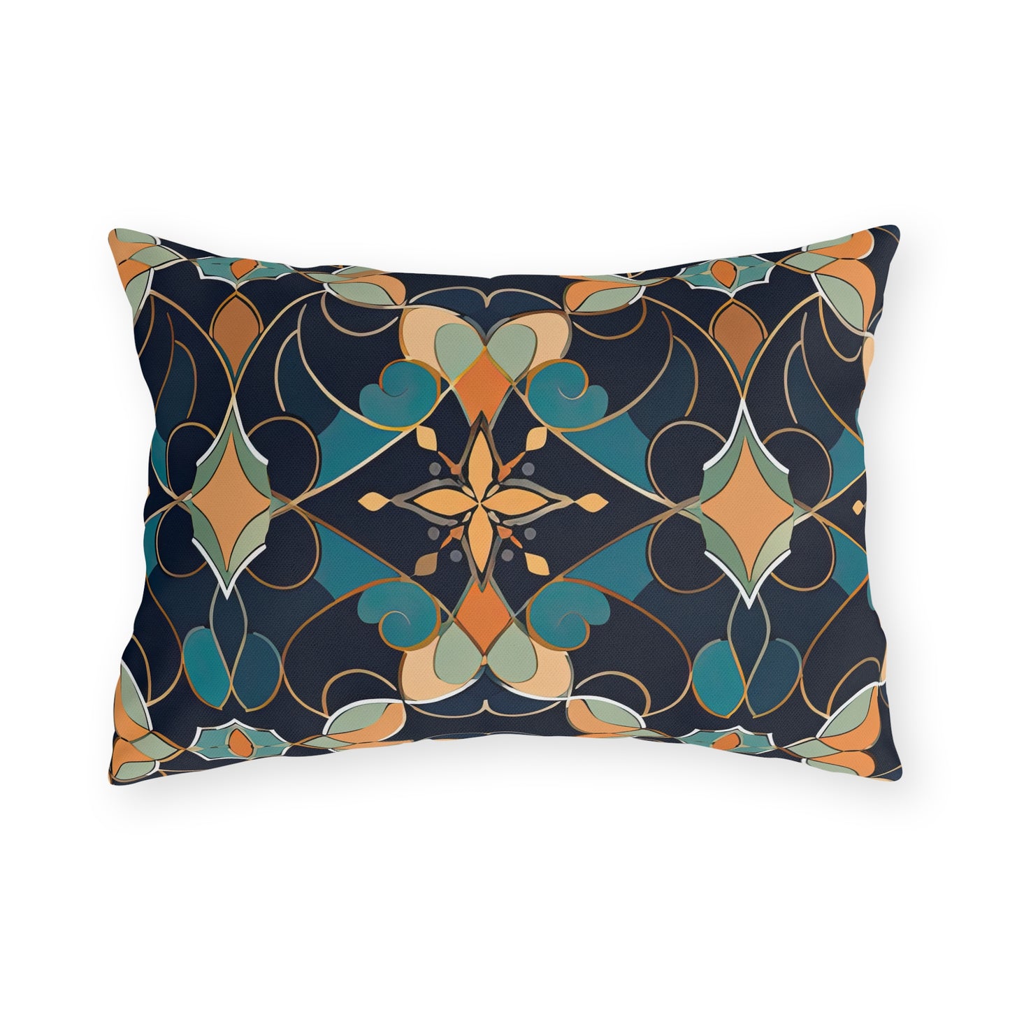 Moroccan Midnight . Outdoor Pillows
