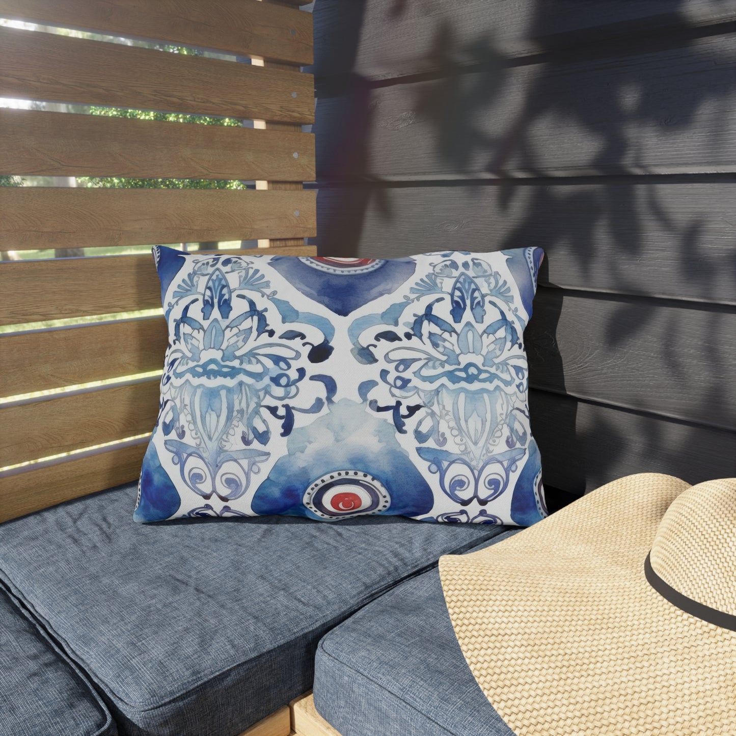 Hand Of Envy. Outdoor Pillows
