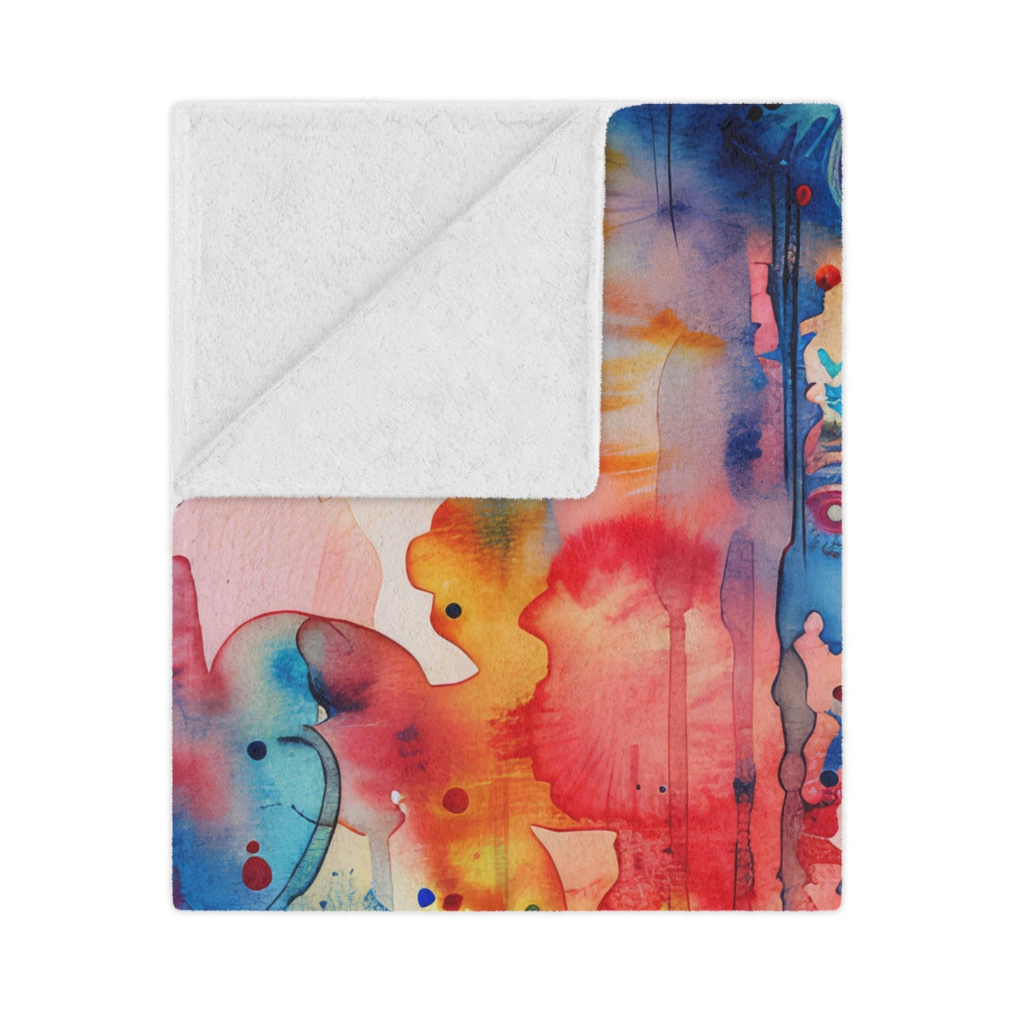 Brilliant Bliss Hamsa. Cozy Artistic Microfiber Blanket.