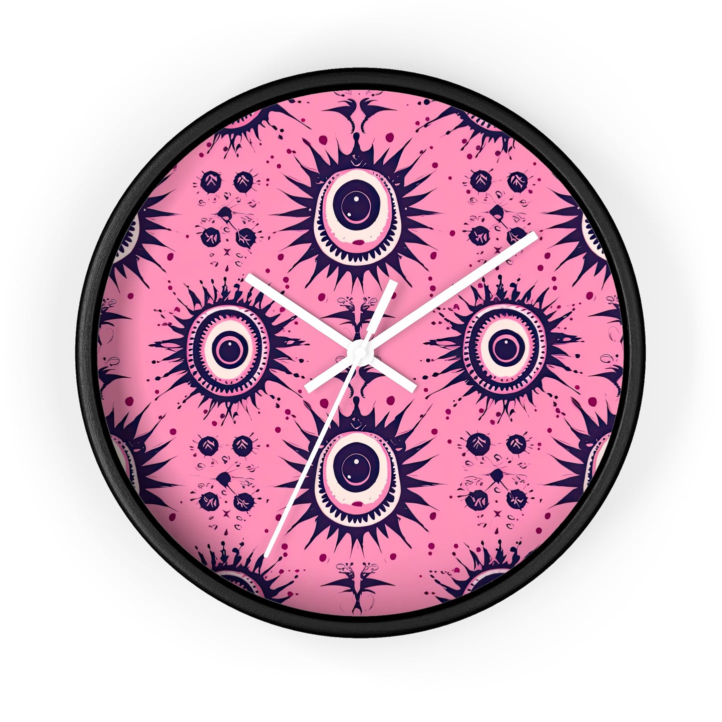 Sinuous Specter.Beholder. Artful Evil Eye Wall Clock – Timekeeping with Protective MeaningWall Clock.