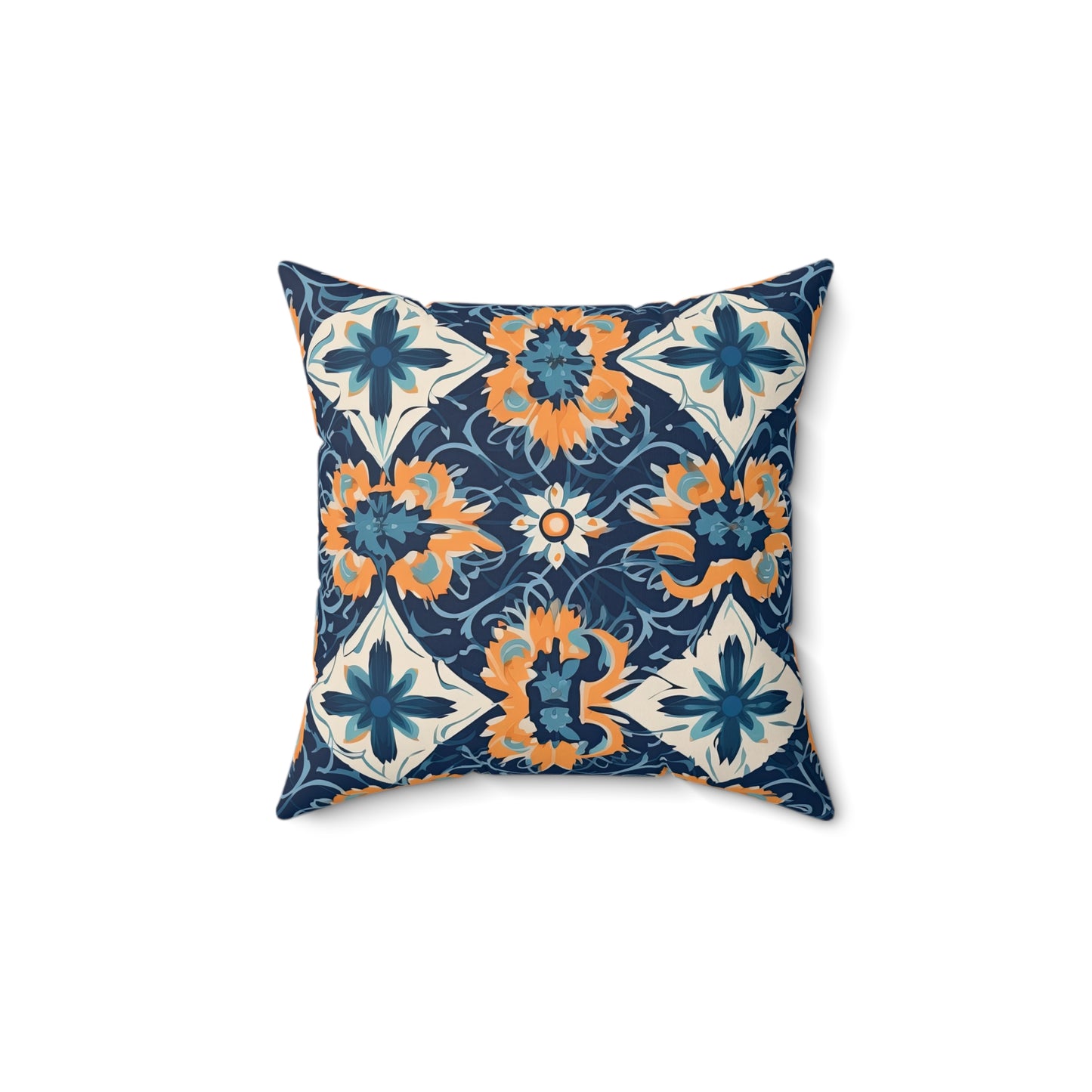 Velvet Veil Vision . Spun Polyester Square Pillow