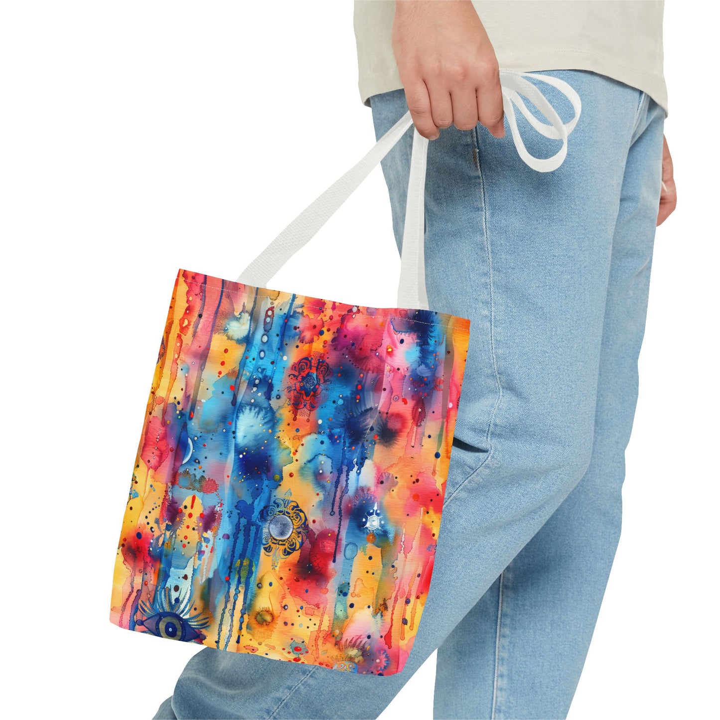 Hamsa bright Aura. Tote Bag for Everyday Use