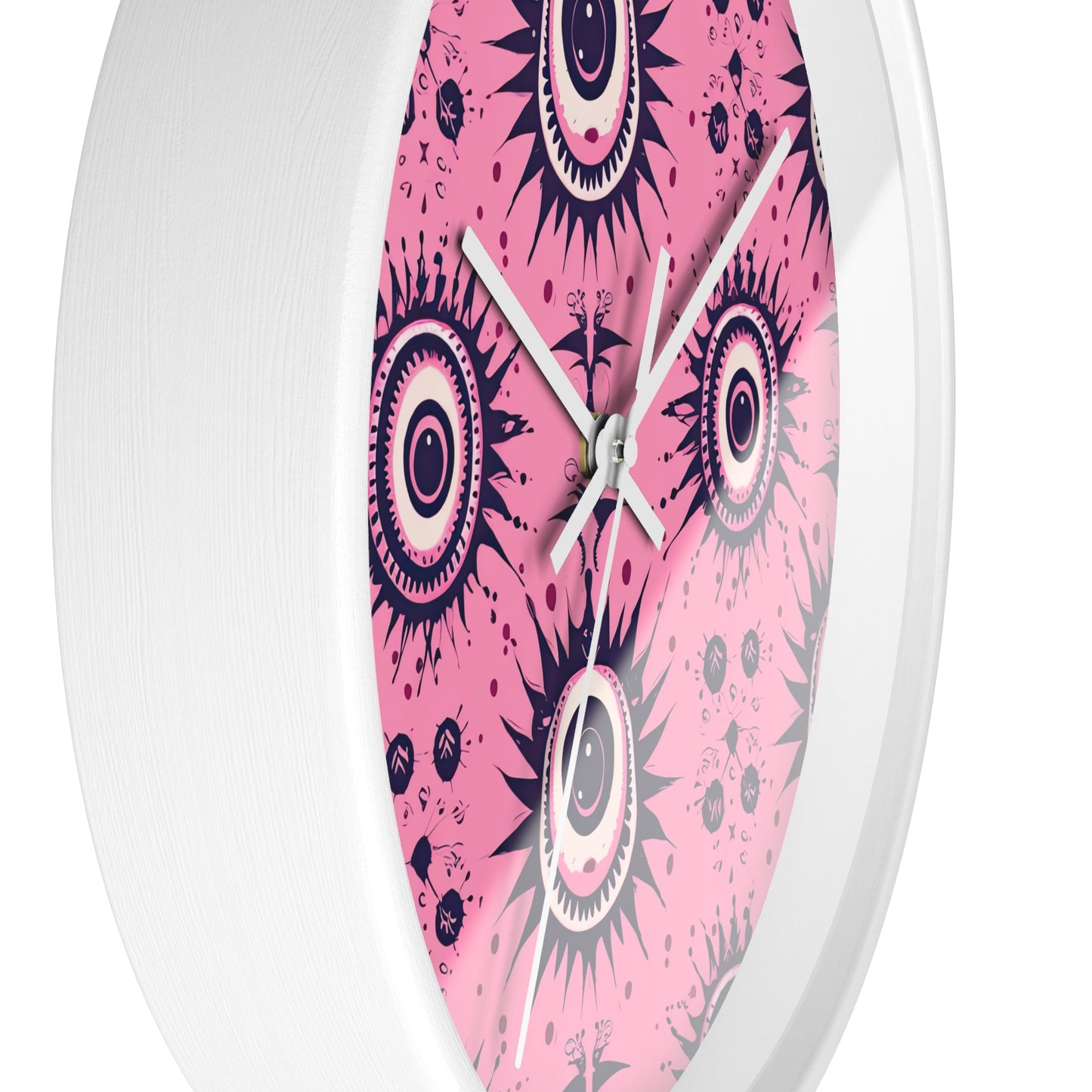 Sinuous Specter.Beholder. Artful Evil Eye Wall Clock – Timekeeping with Protective MeaningWall Clock.