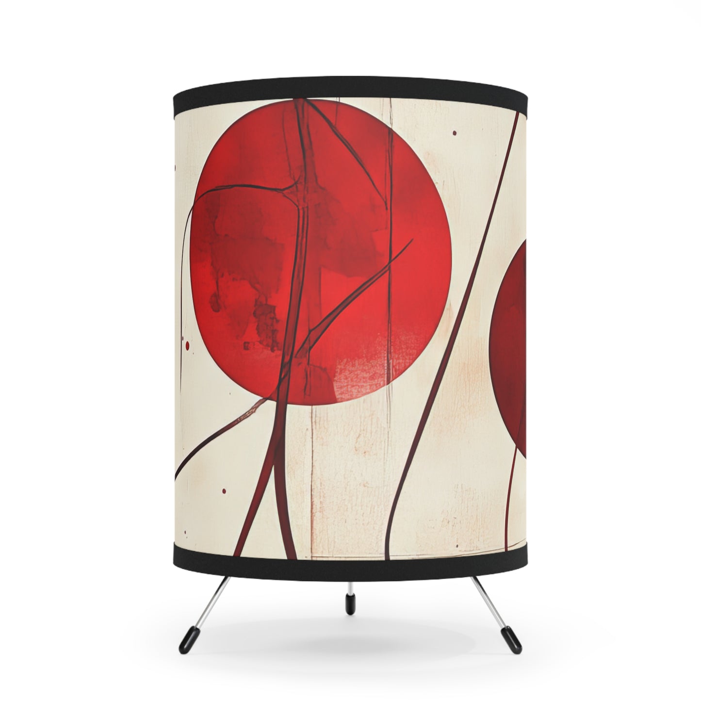 Vintage Cherry II. Modern Tripod Lamp