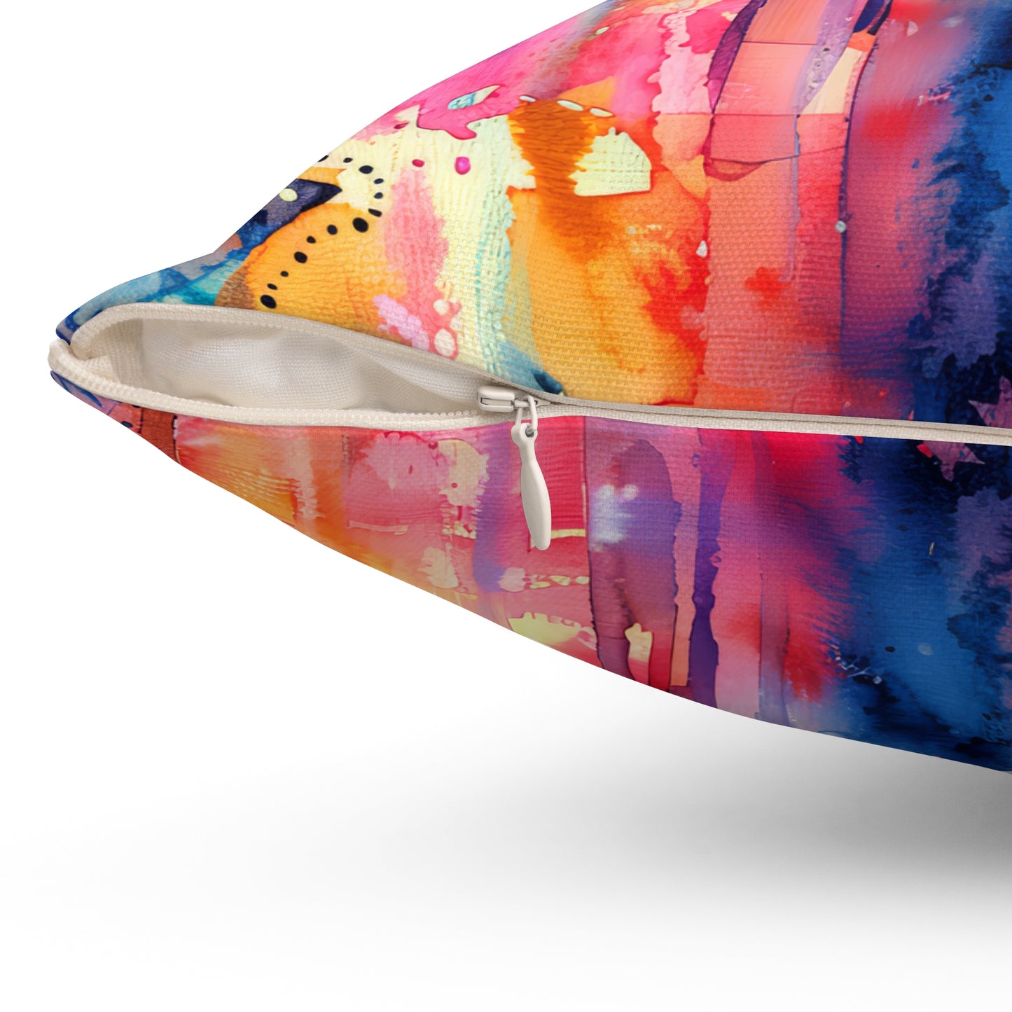 Chromatic Protector Hamsa- Decorative Spun Polyester Cushion