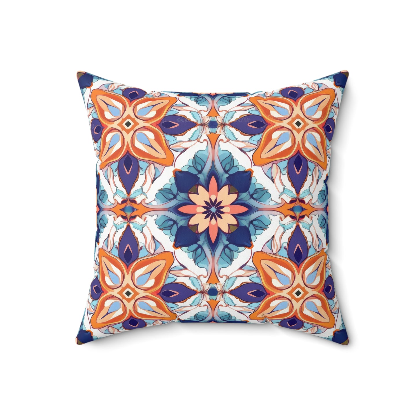 Moroccan Moonlight Sonata . Spun Polyester Square Pillow