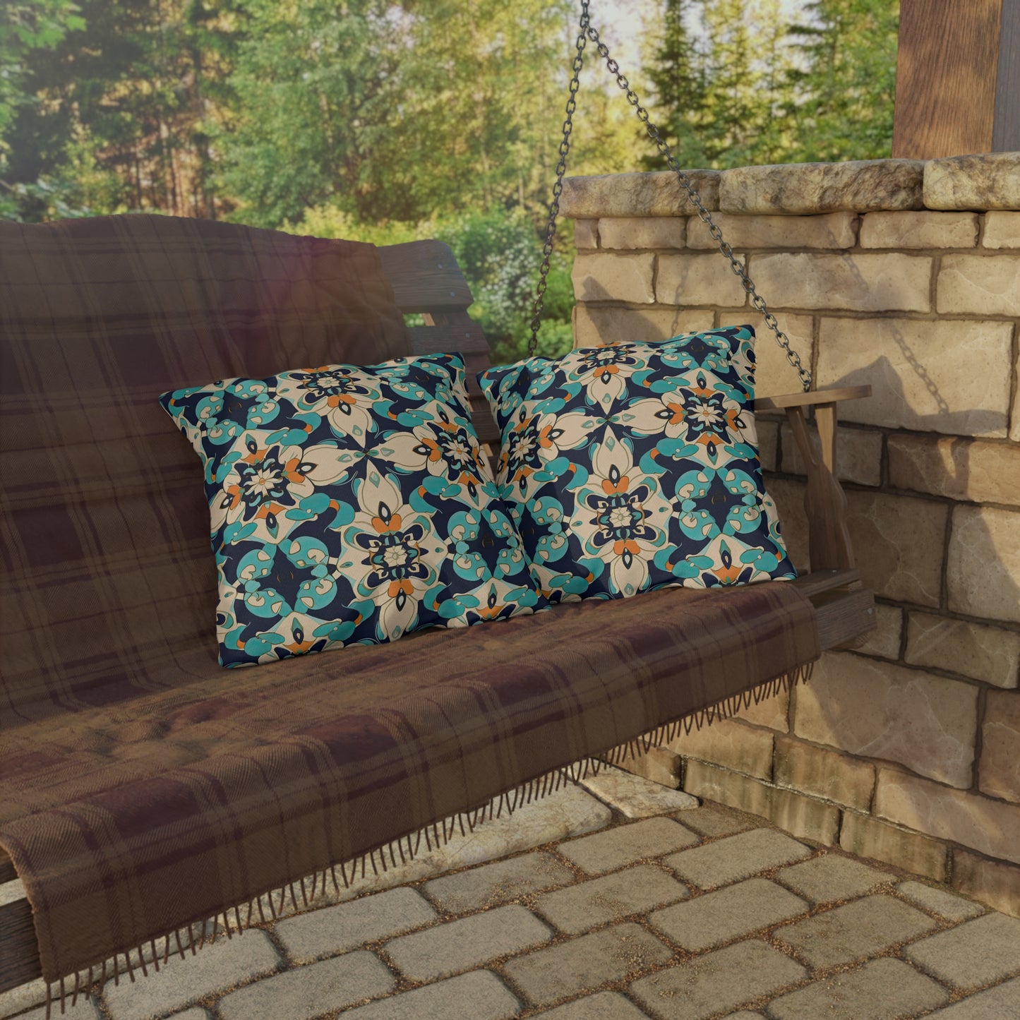 Nomadic Nebula . Outdoor Pillows