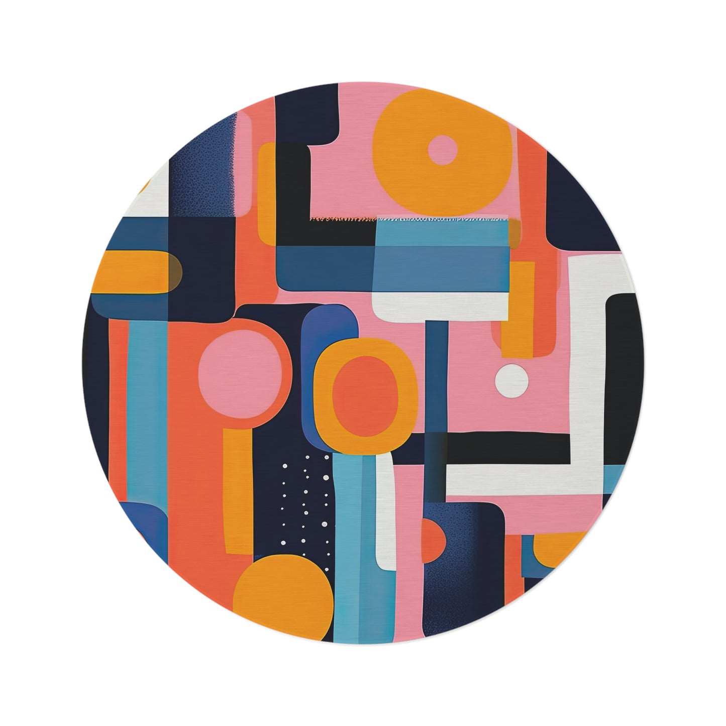 Etheric Elegance. Nostalgia Meets FutureRound Rug