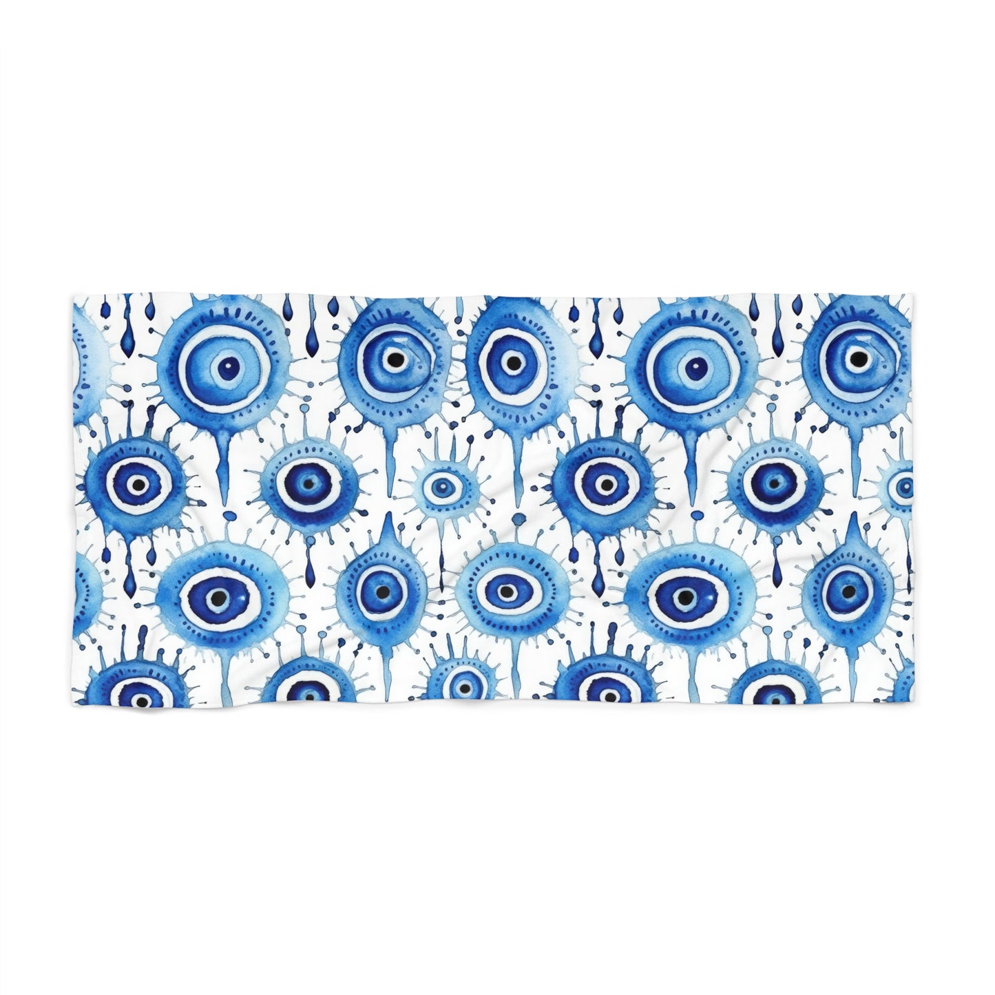 Evil Eye Cry. Beach Towel.