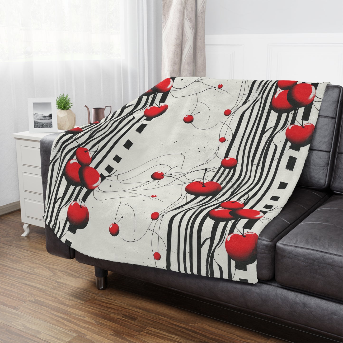 CherryDream. Cozy Artistic Microfiber Blanket -