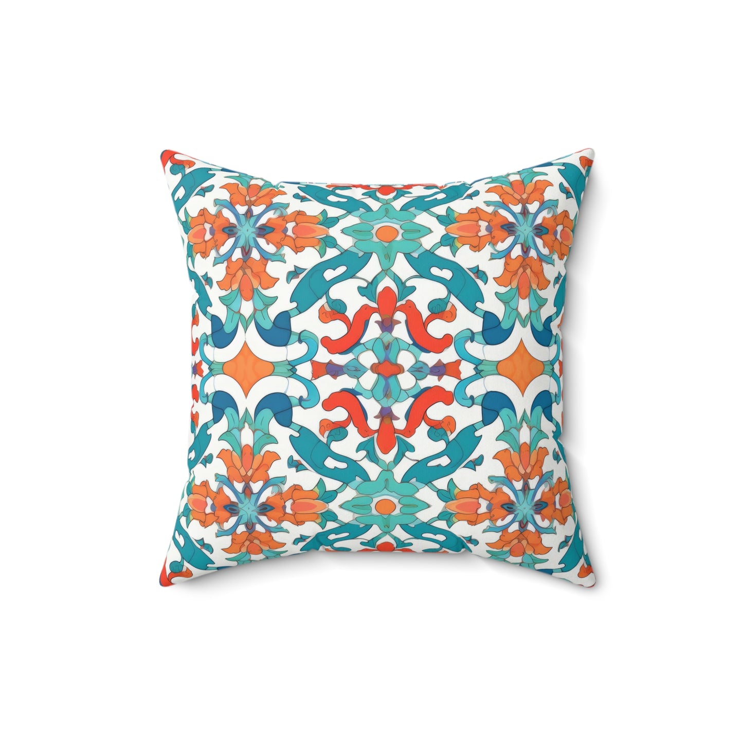 Spice Route Sonata. Spun Polyester Square Pillow