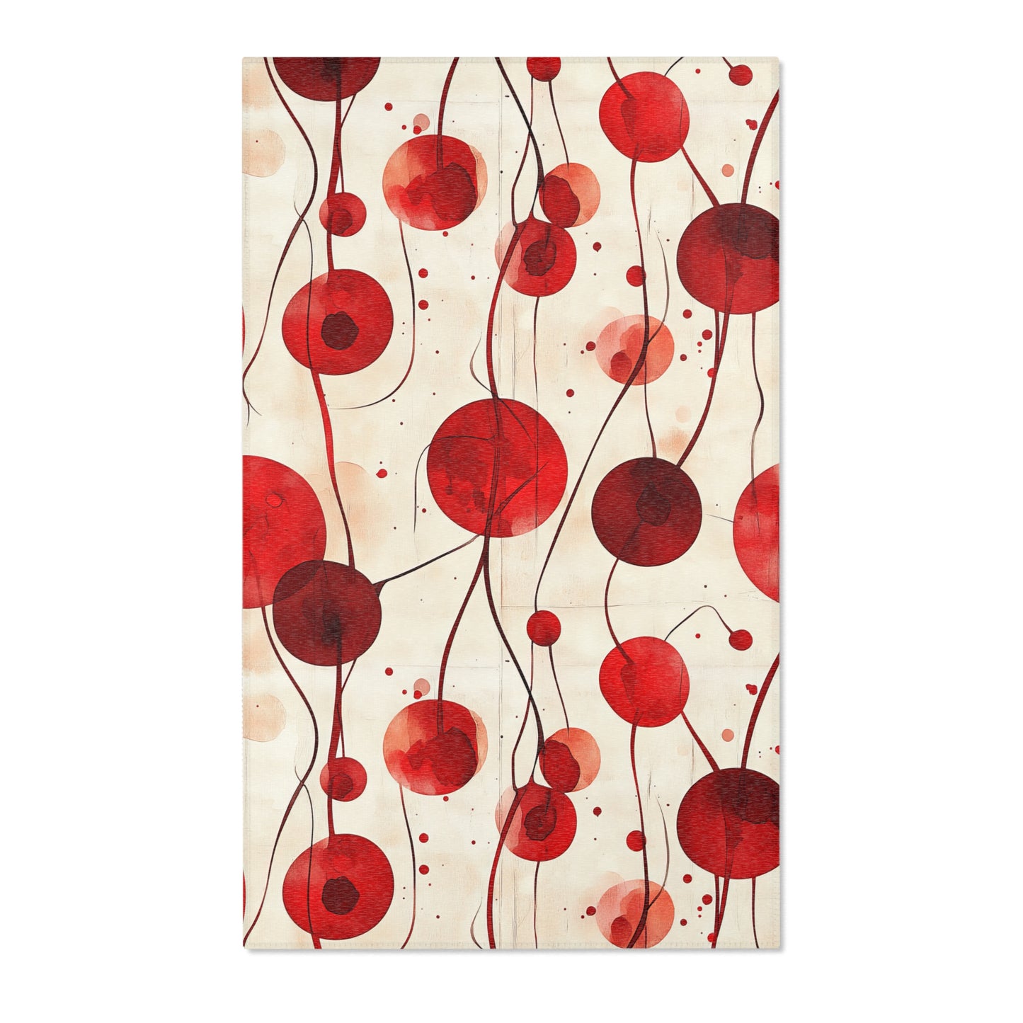 Vintage Cherry. Area Rug - Stylish Home Décor for Living Room & Bedroom