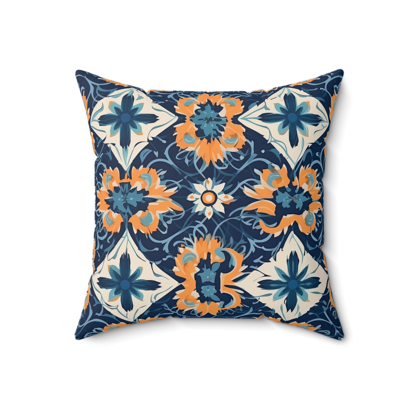 Velvet Veil Vision . Spun Polyester Square Pillow