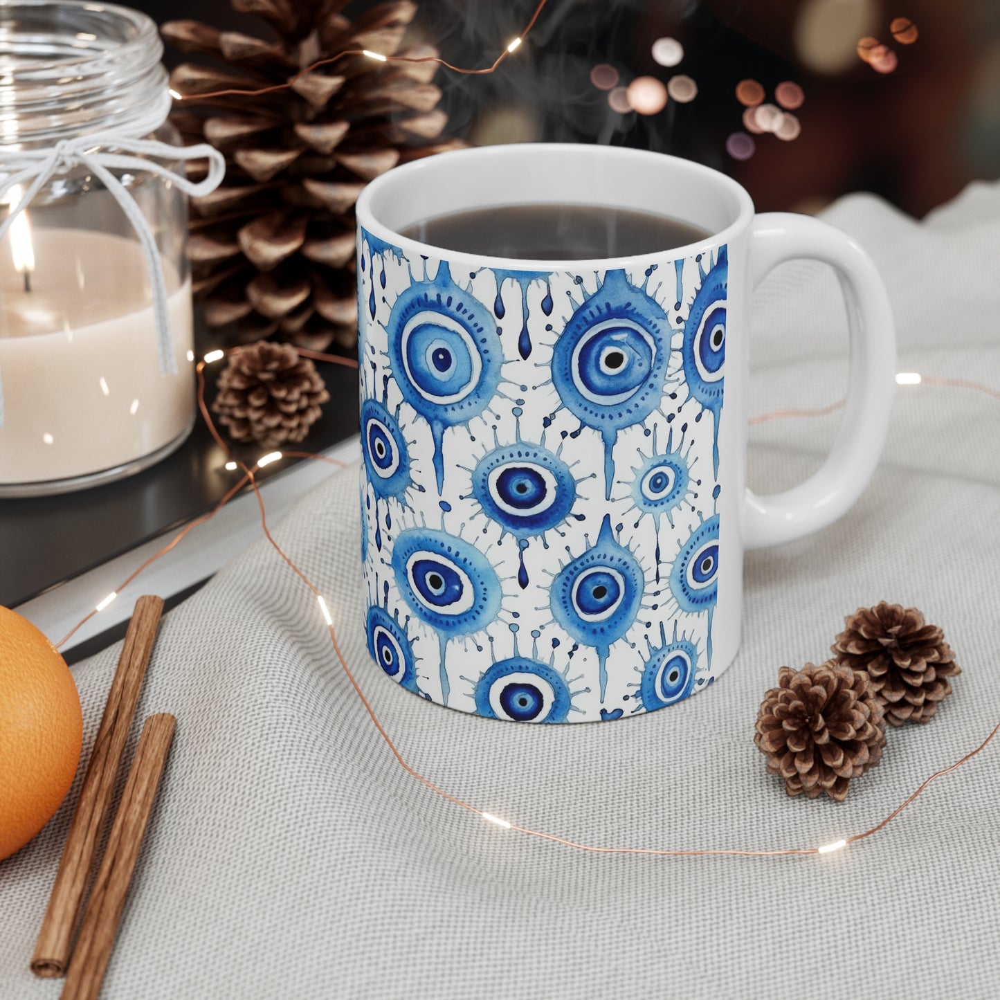 Evil Eye Cry. Ceramic Mug 11oz.