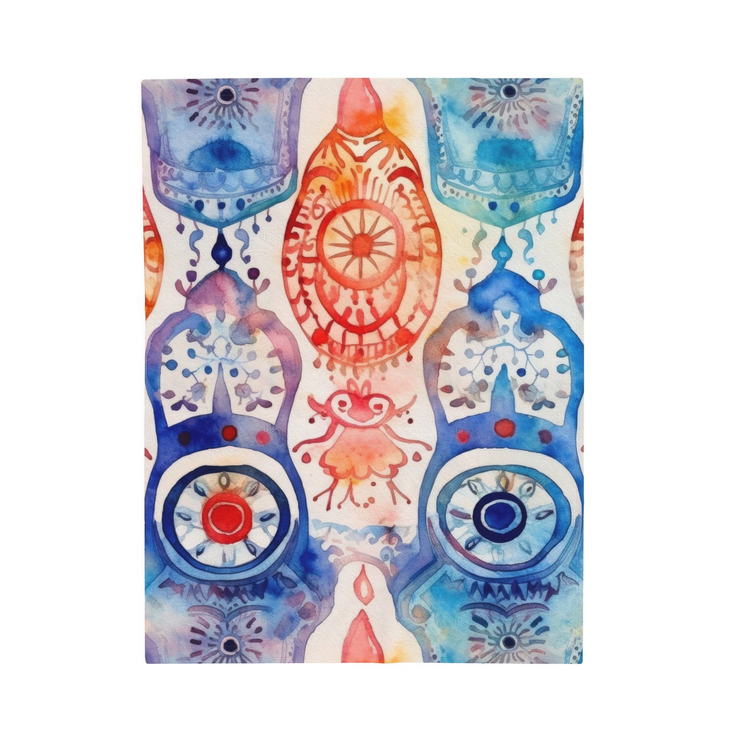 Omen of Hands. Velveteen Plush Blanket.