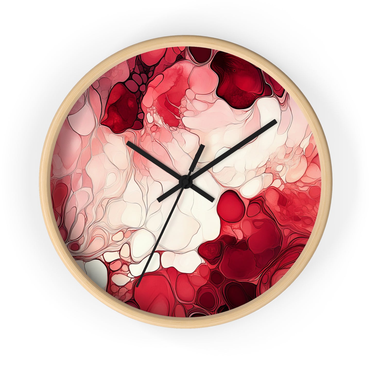 Cherry Storm. Wall Clock - Artistic Home Decor