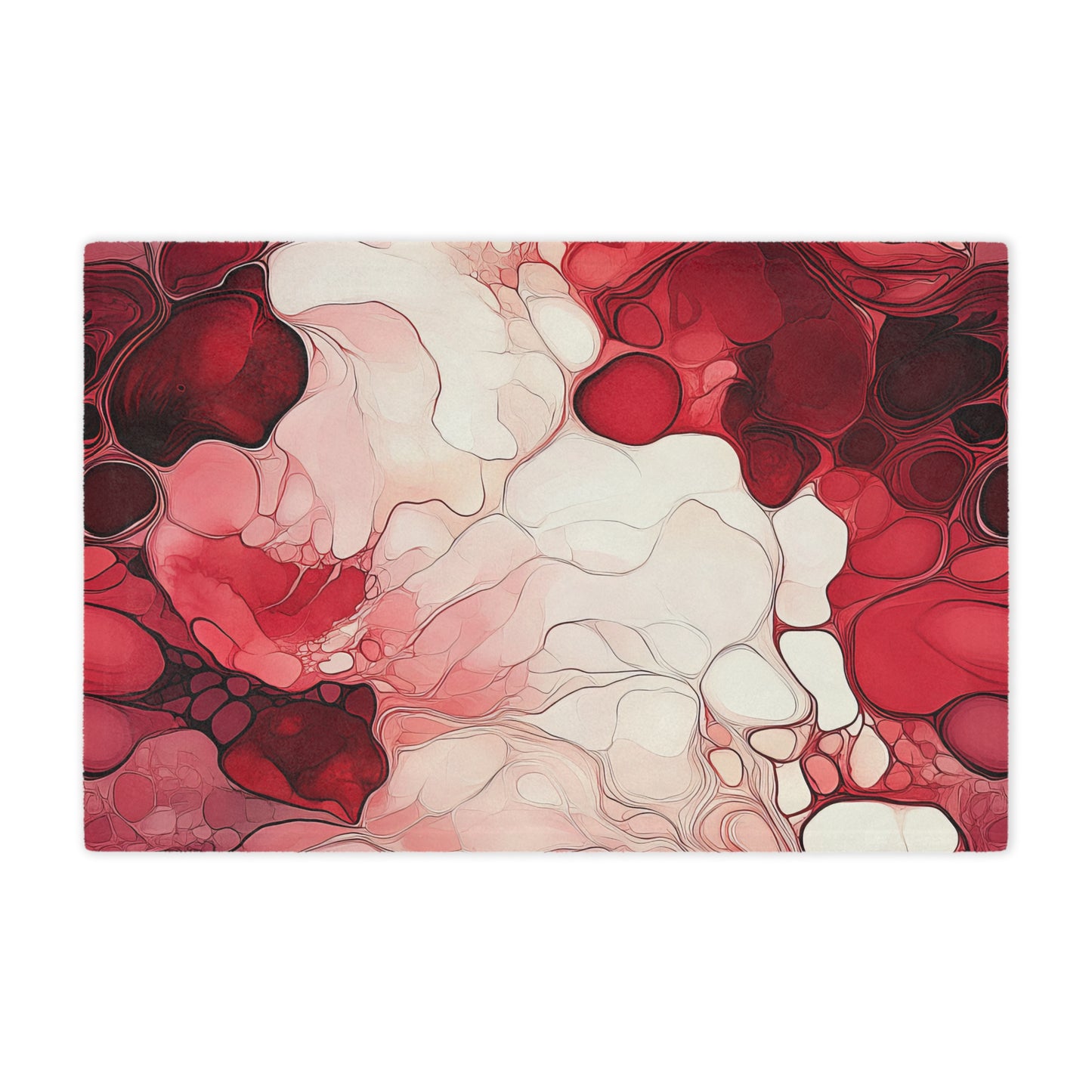 Cherry Storm. Cozy Artistic Microfiber Blanket -