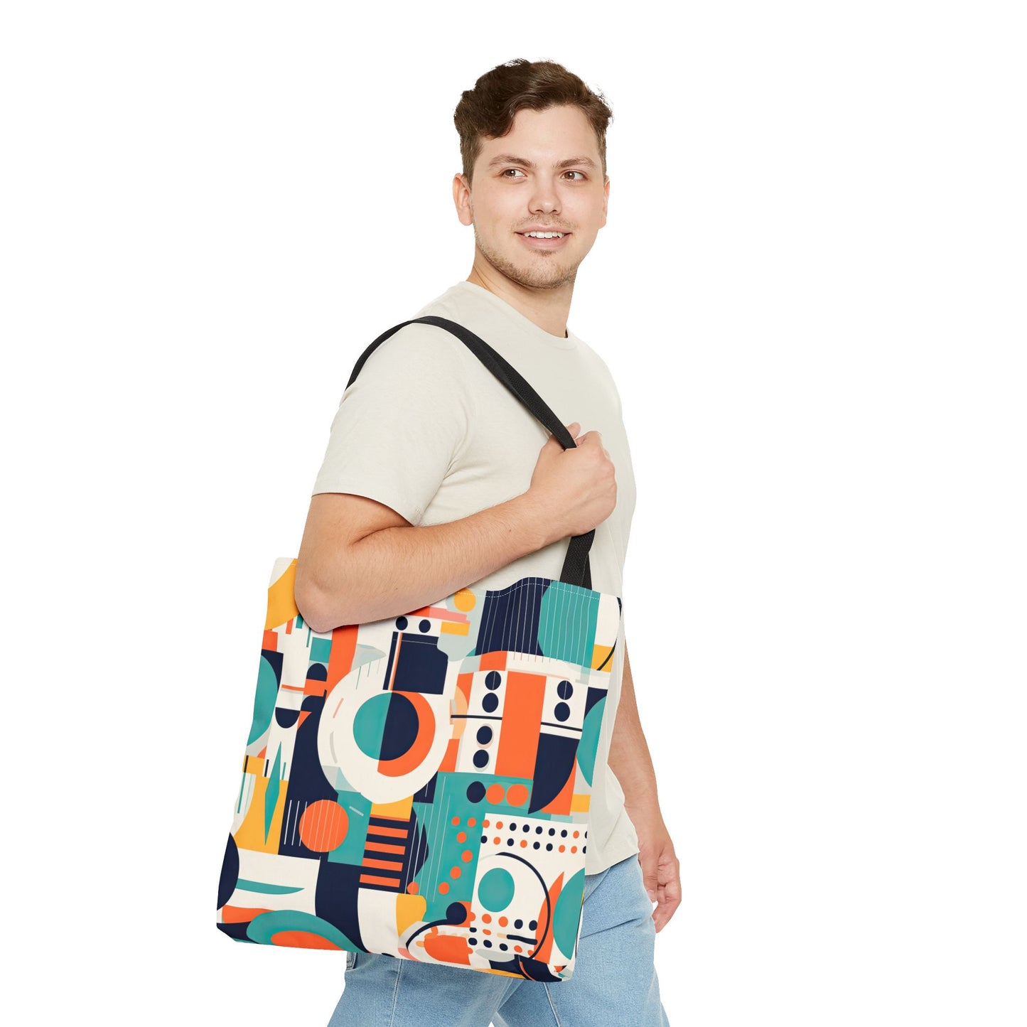 Echoes of the Analog Future. Tote Bag for Everyday Use