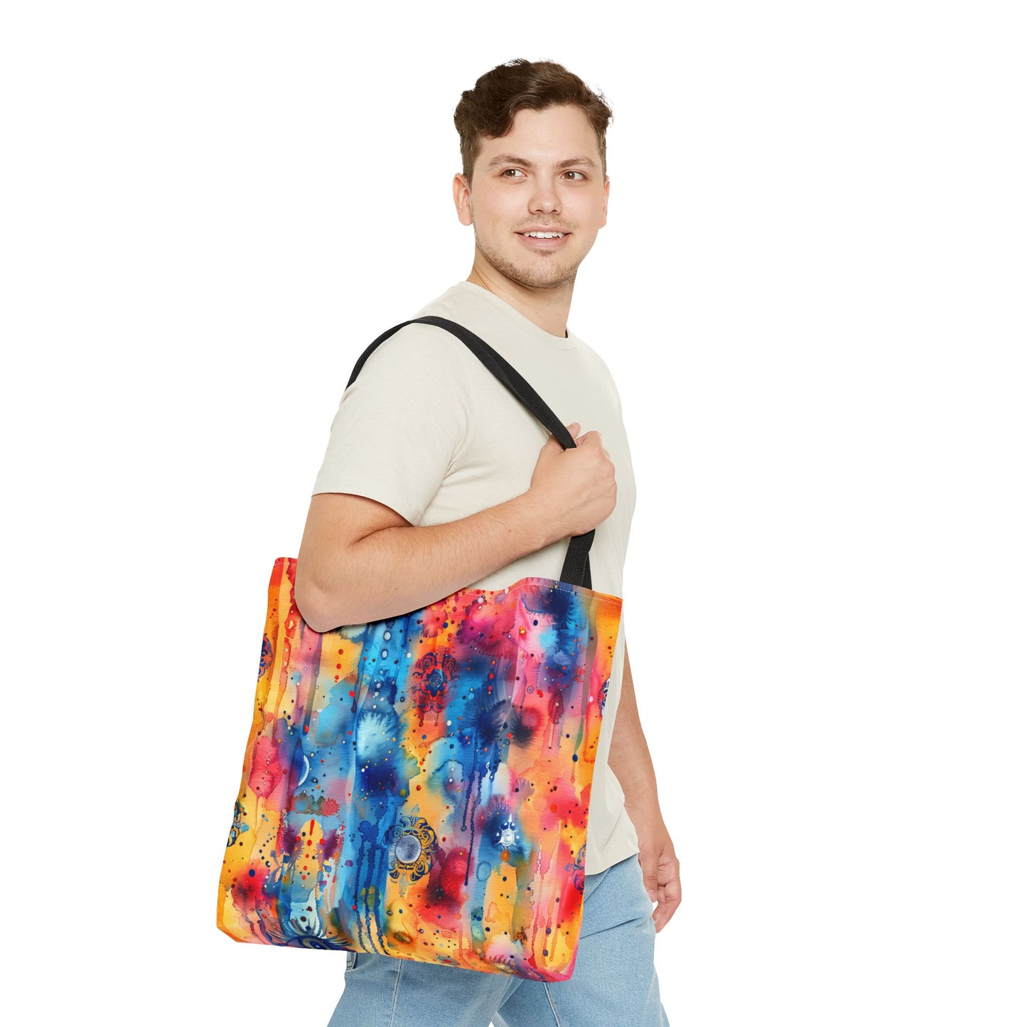 Hamsa bright Aura. Tote Bag for Everyday Use