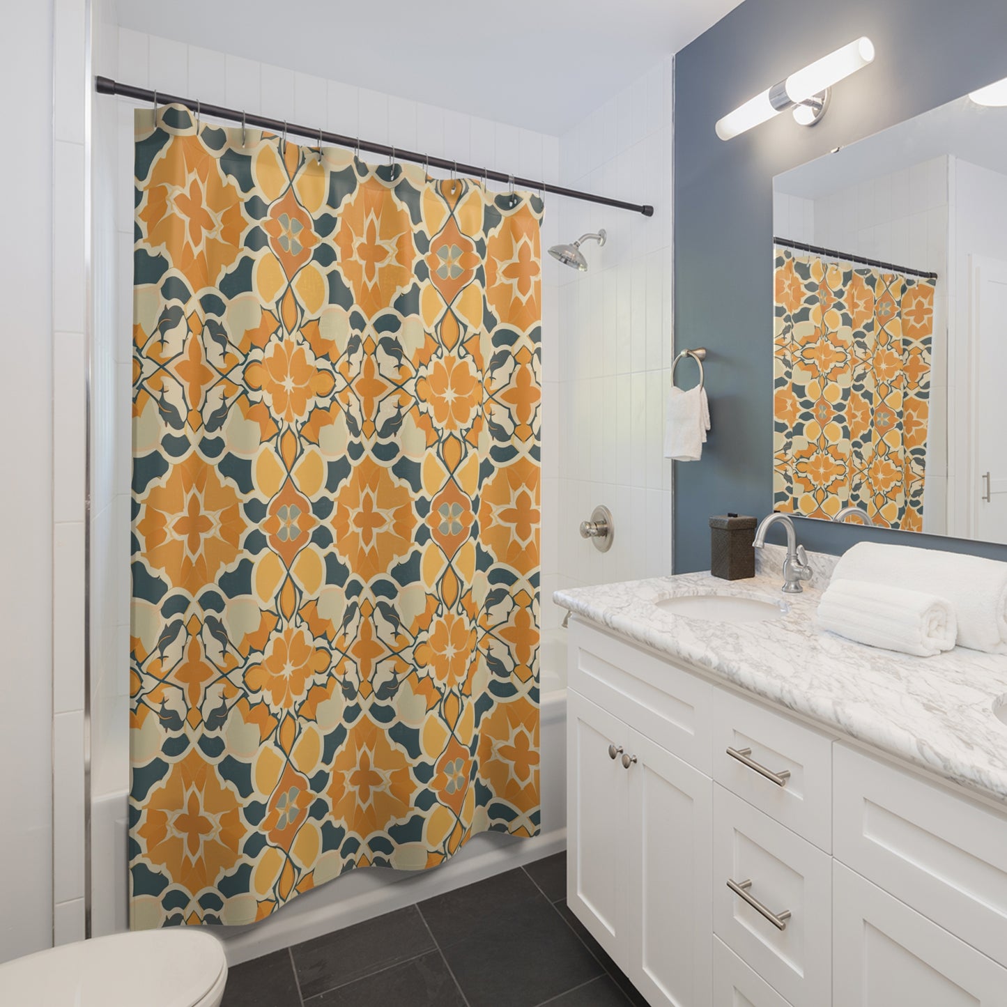 Desert Rose Rhapsody . Shower Curtains