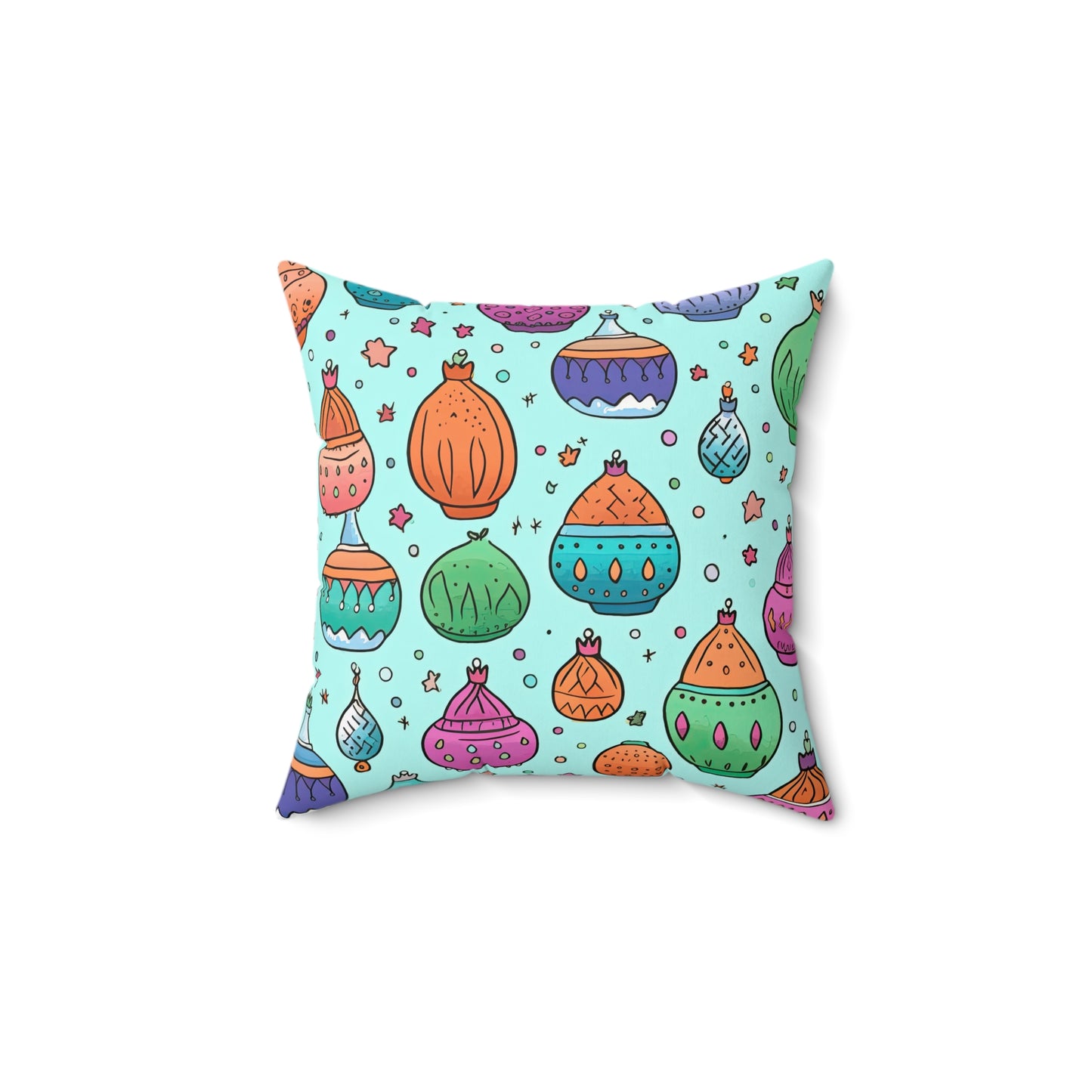 Nomad's Nirvana Nocturne. Spun Polyester Square Pillow