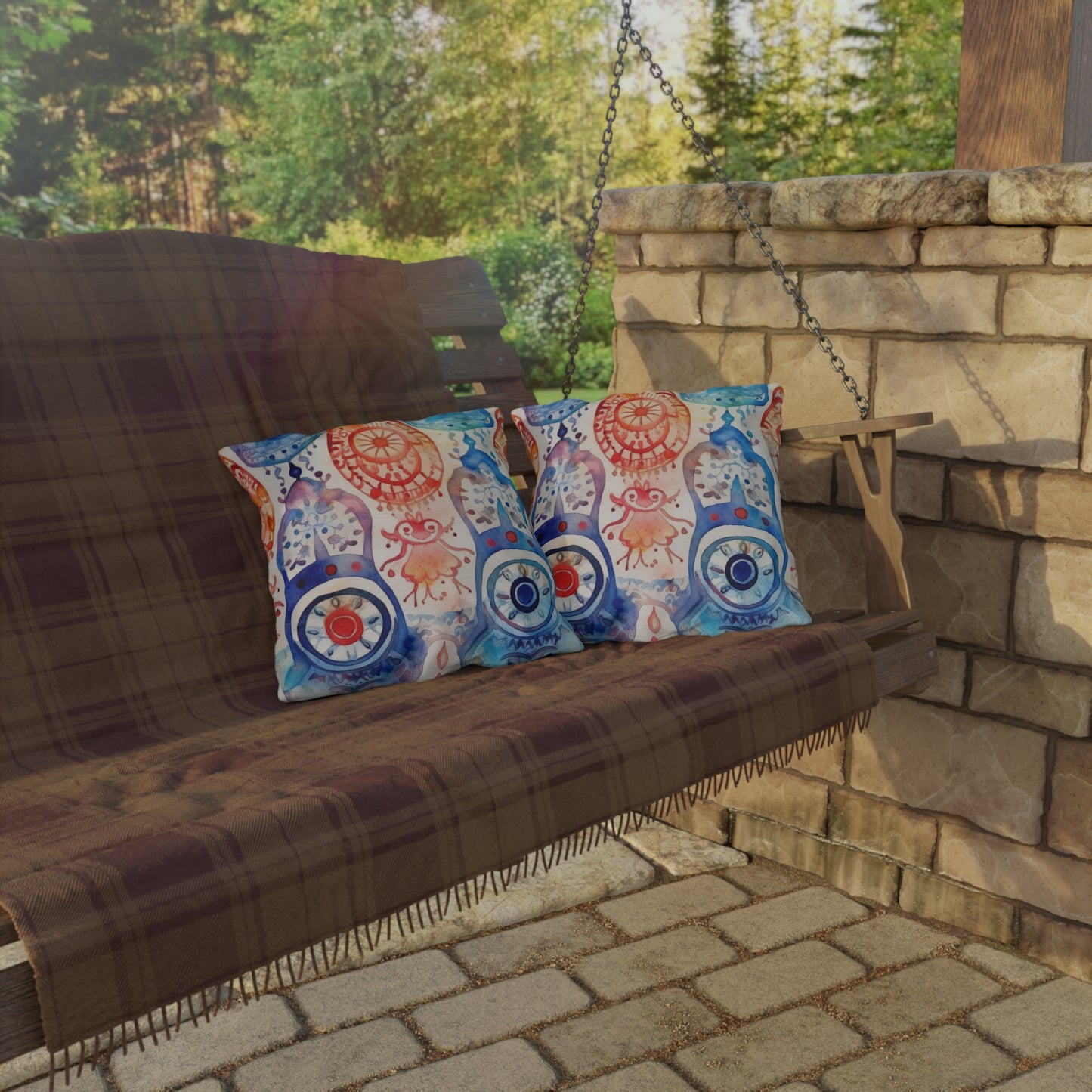 Omen of Hands.Outdoor Pillows