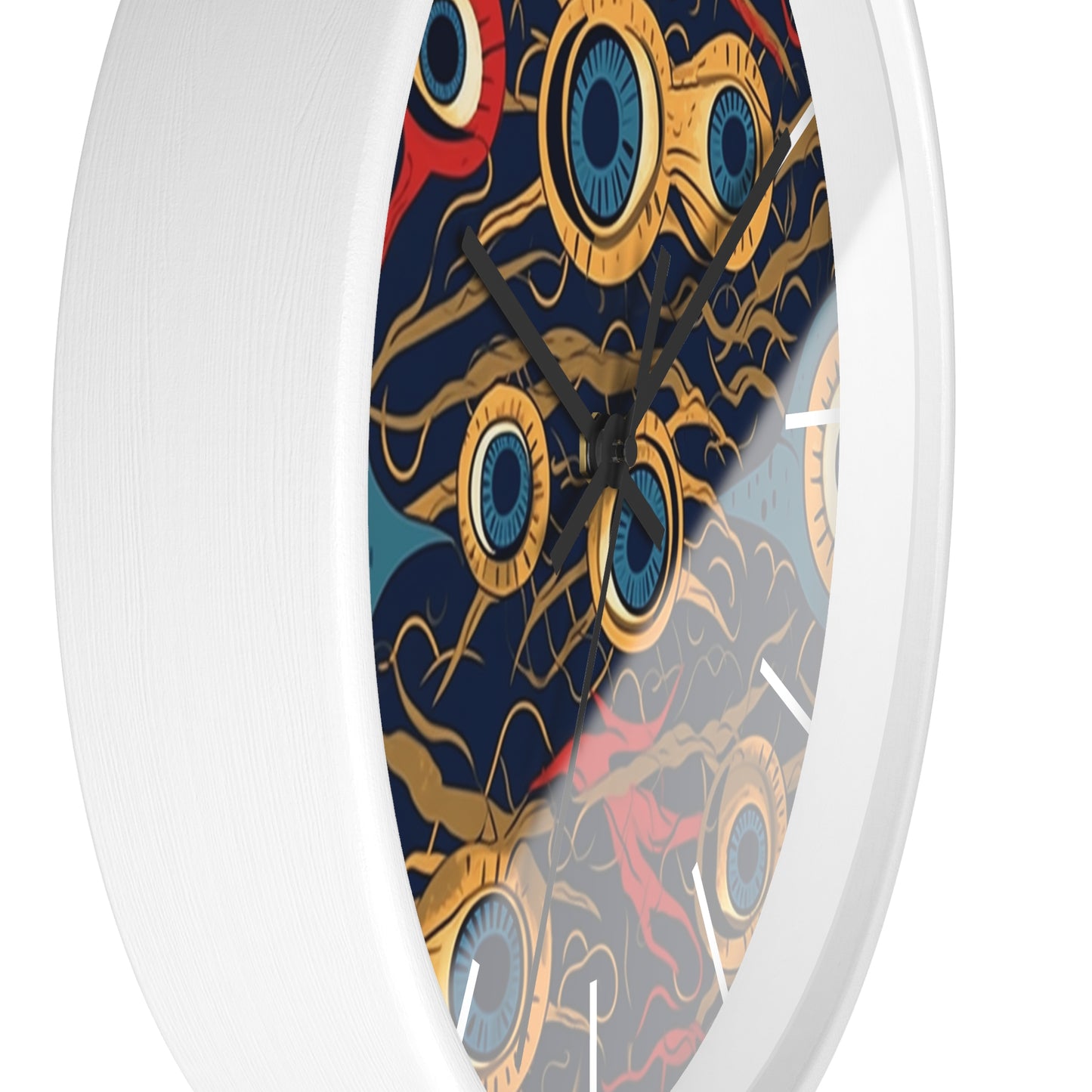 Mystical Malevolence. Beholder. Artful Evil Eye Wall Clock – Timekeeping with Protective Meaning. Wall Clock.