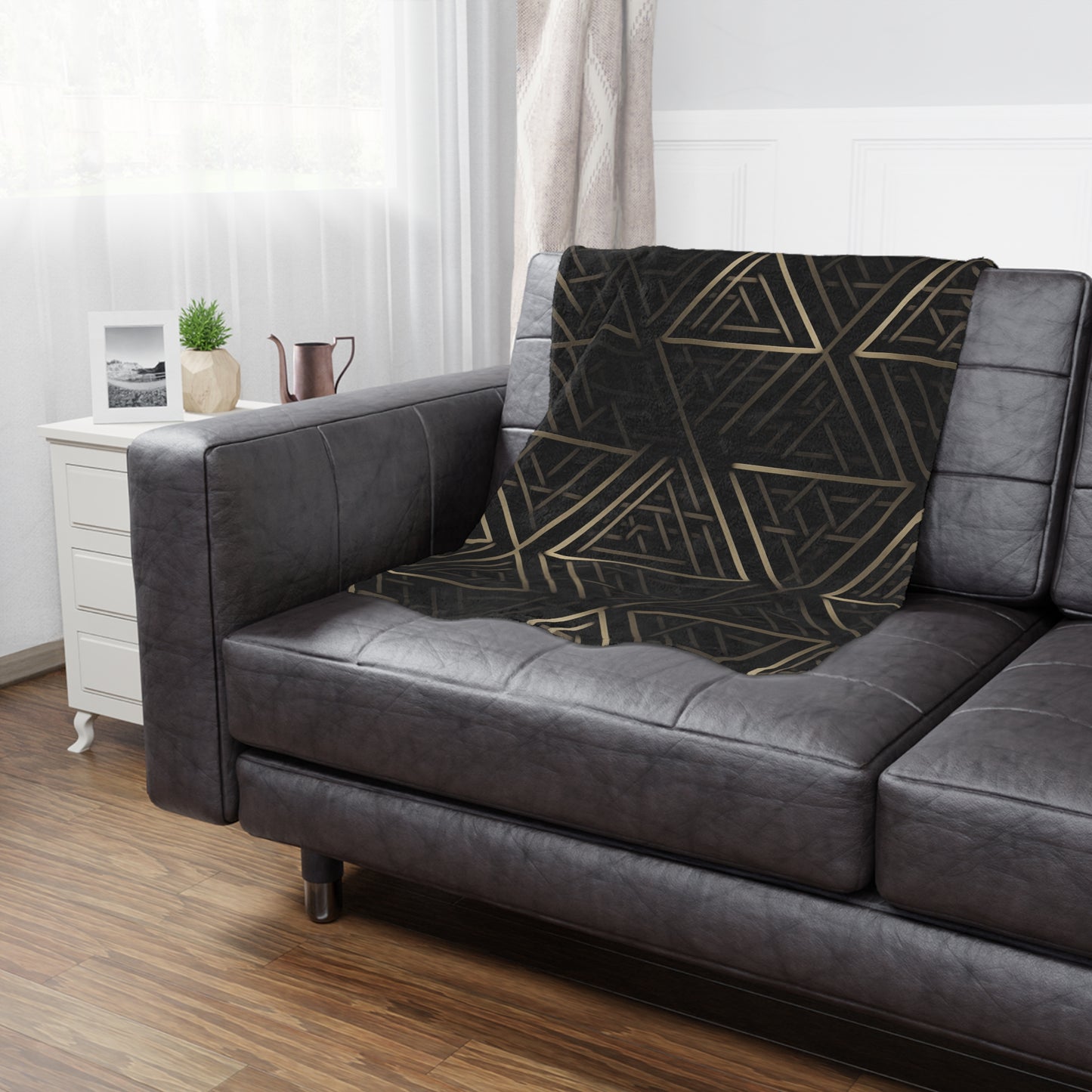 Valknut Forge. Cozy Artistic Microfiber Blanket -