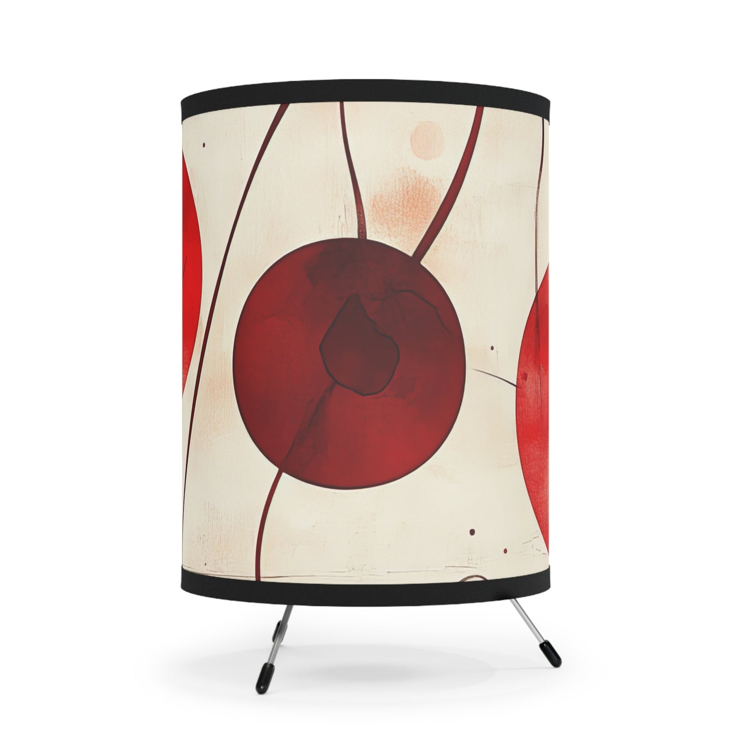 Vintage Cherry II. Modern Tripod Lamp