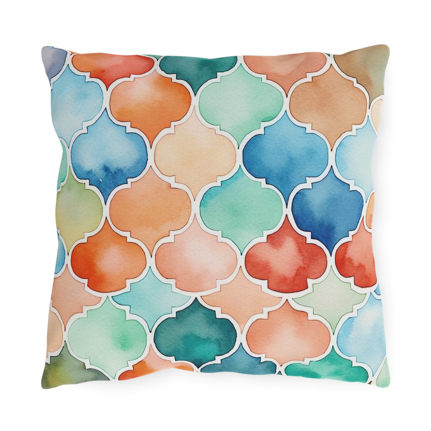 Labyrinth of Lanterns . Outdoor Pillows