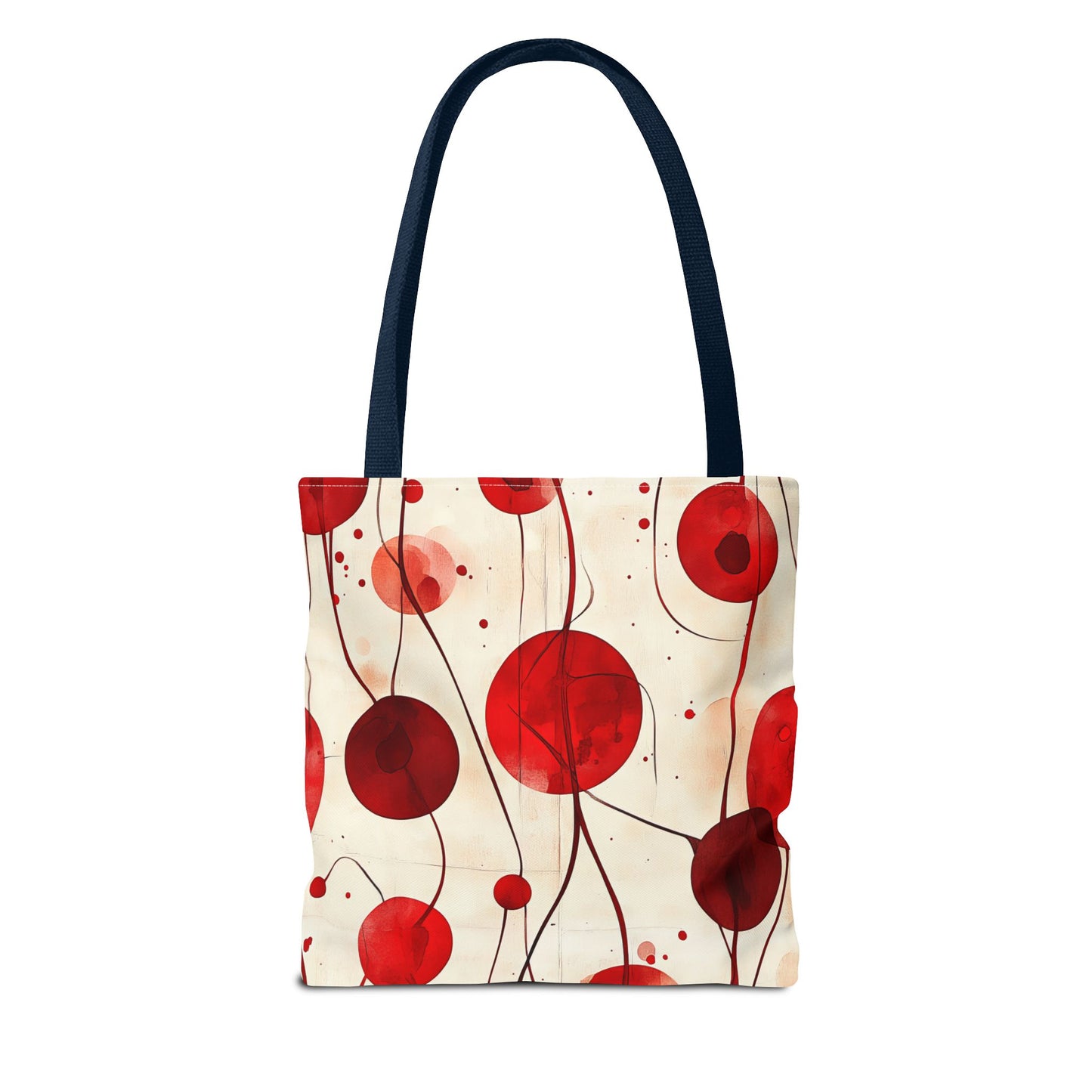 Artistic Red Abstract Tote Bag for Everyday Use