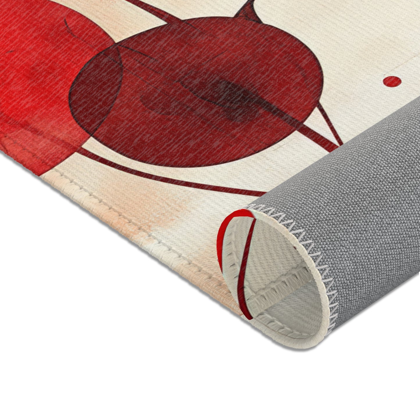 Vintage Cherry. Area Rug - Stylish Home Décor for Living Room & Bedroom