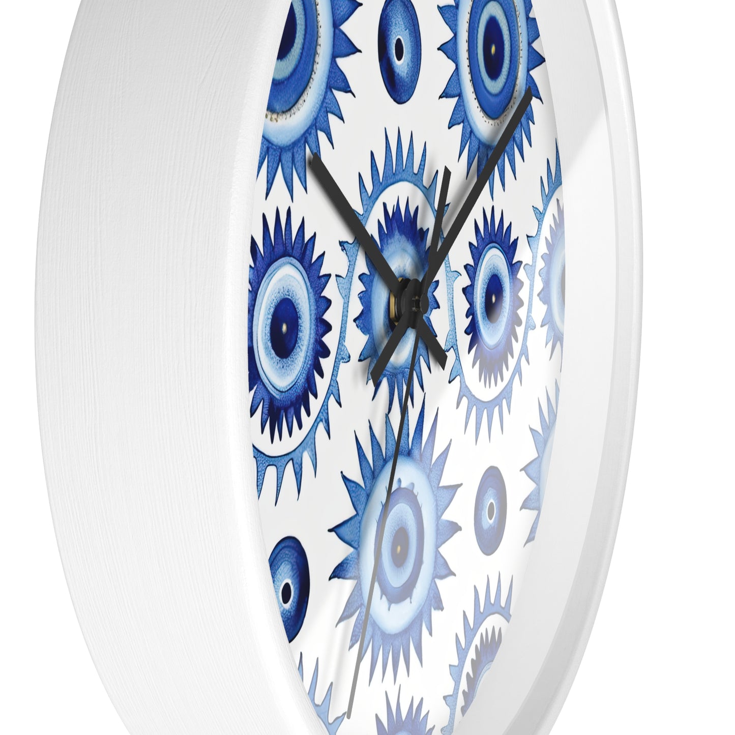 Spectral Watcher. Beholder. Artful Evil Eye Wall Clock – Timekeeping with Protective MeaningWall Clock.