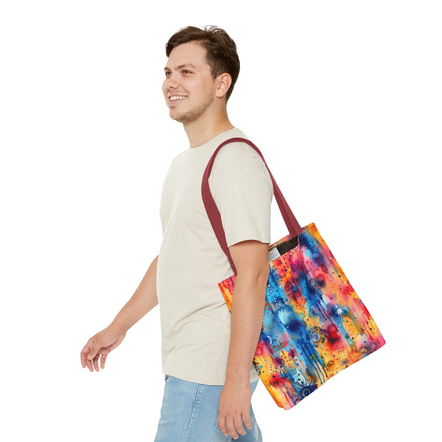 Hamsa bright Aura. Tote Bag for Everyday Use
