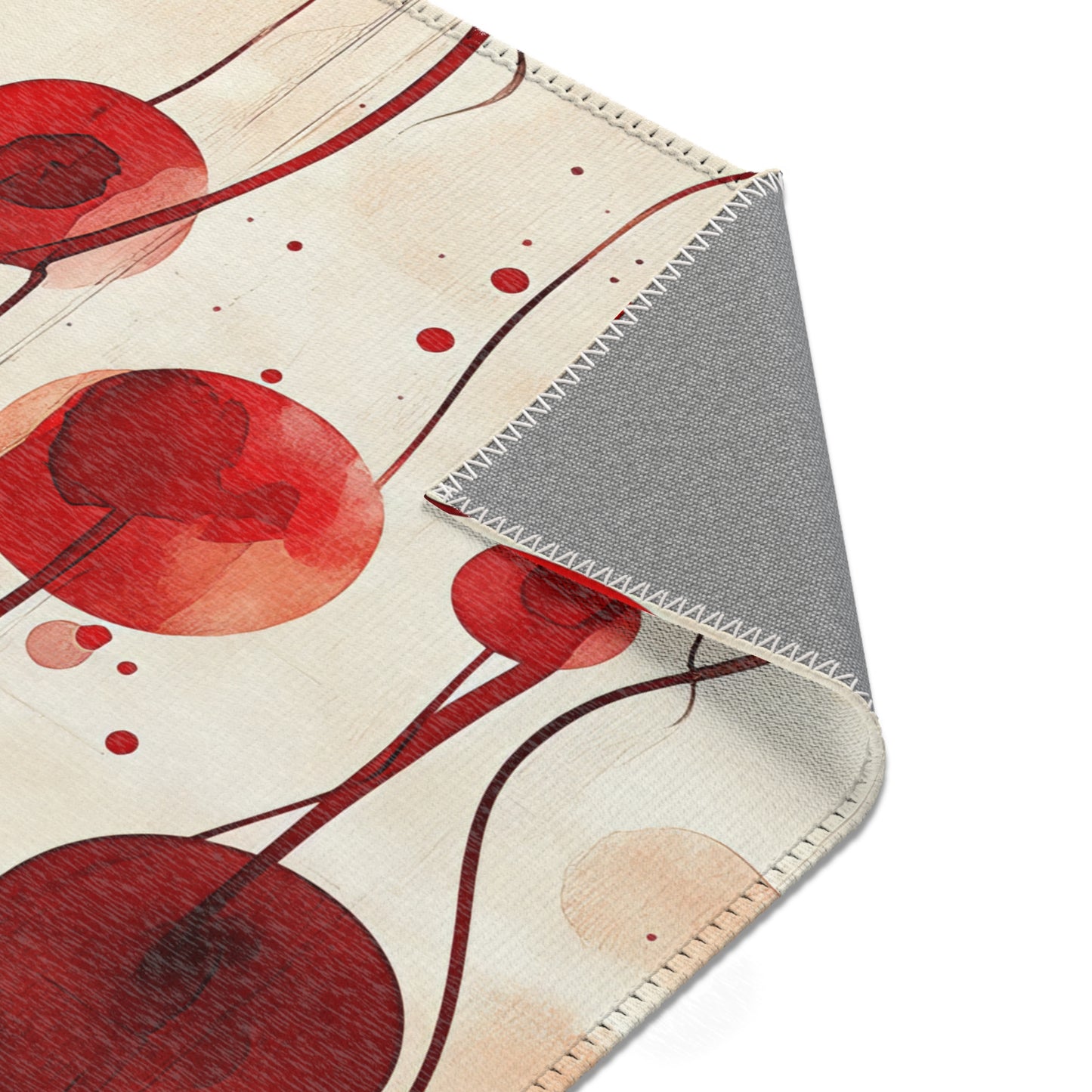 Vintage Cherry. Area Rug - Stylish Home Décor for Living Room & Bedroom
