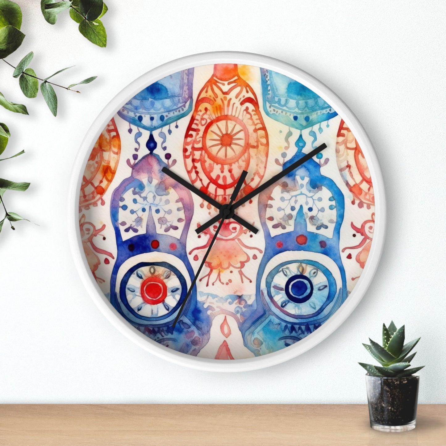Omen of Hands. Wall Clock.
