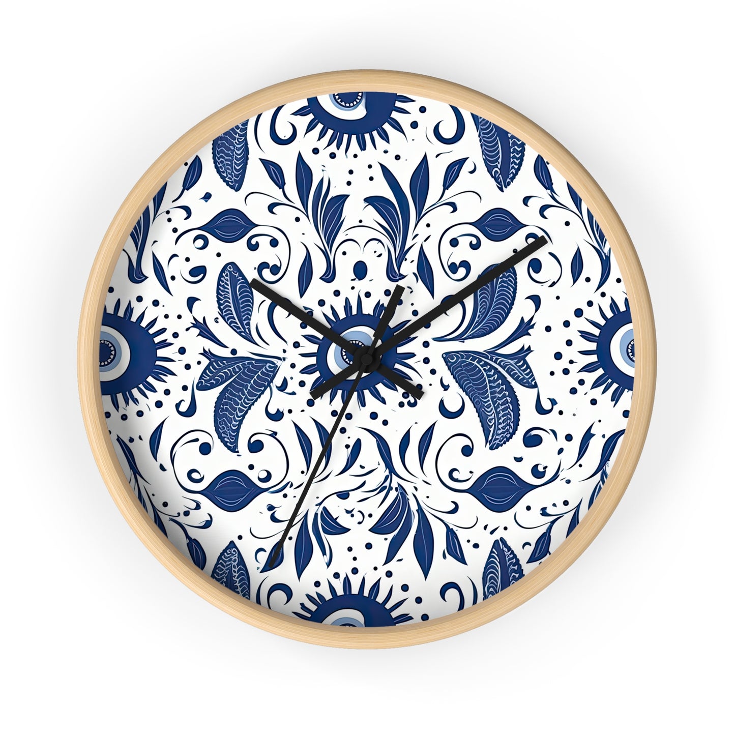 Beholder. Artful Evil Eye Wall Clock – Timekeeping with Protective Meaning