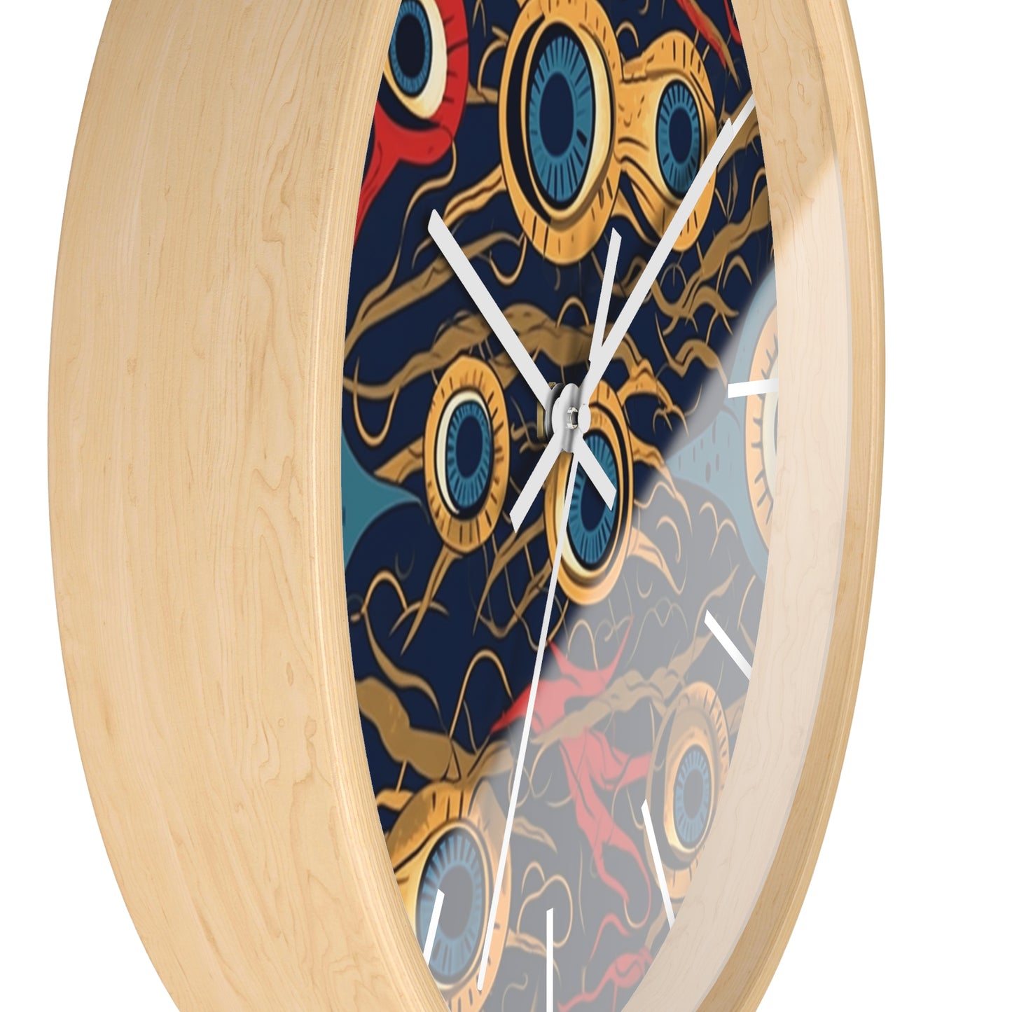 Mystical Malevolence. Beholder. Artful Evil Eye Wall Clock – Timekeeping with Protective Meaning. Wall Clock.