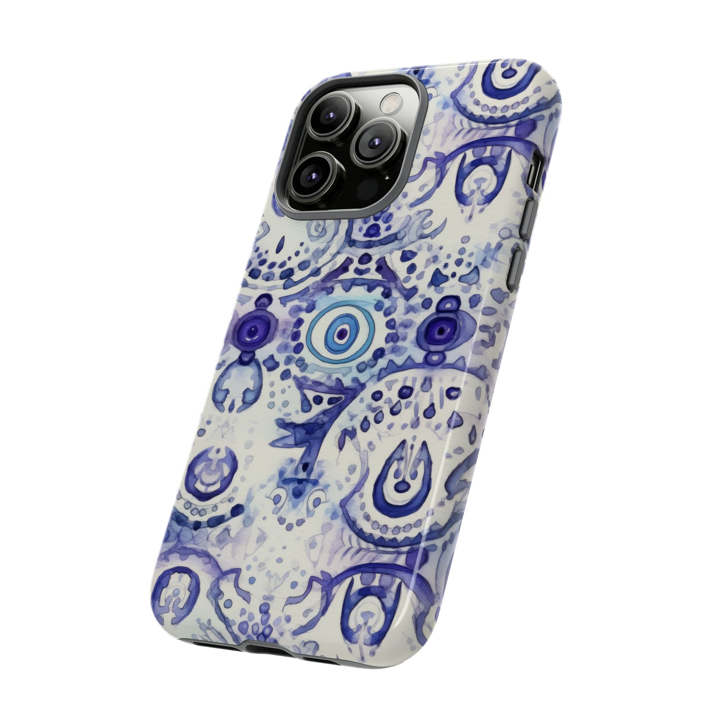 Hamsa Enigma. Evil eye Inspired phone case. – Artistic Expression Meets Protection. Tough Cases