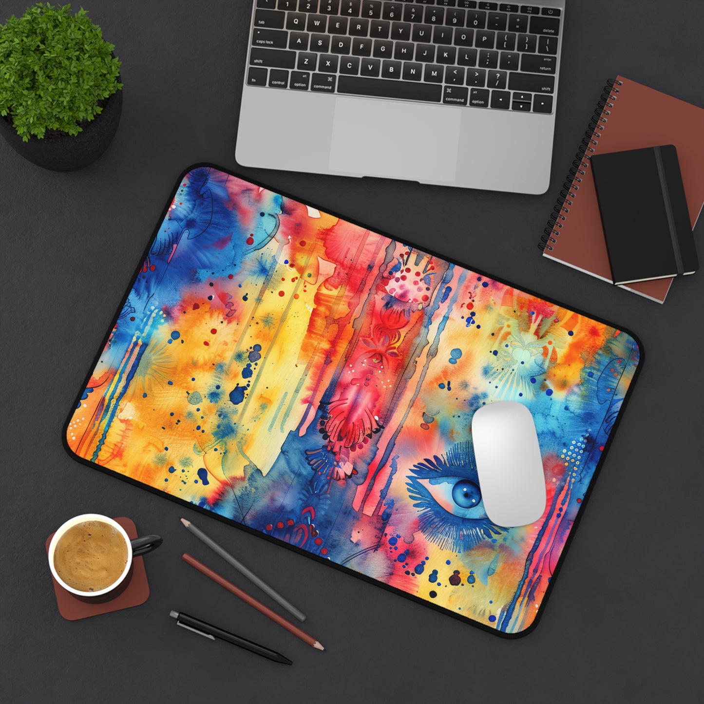 Brilliant Bliss Hamsa. Desk Mat - Stylish Office Organizer