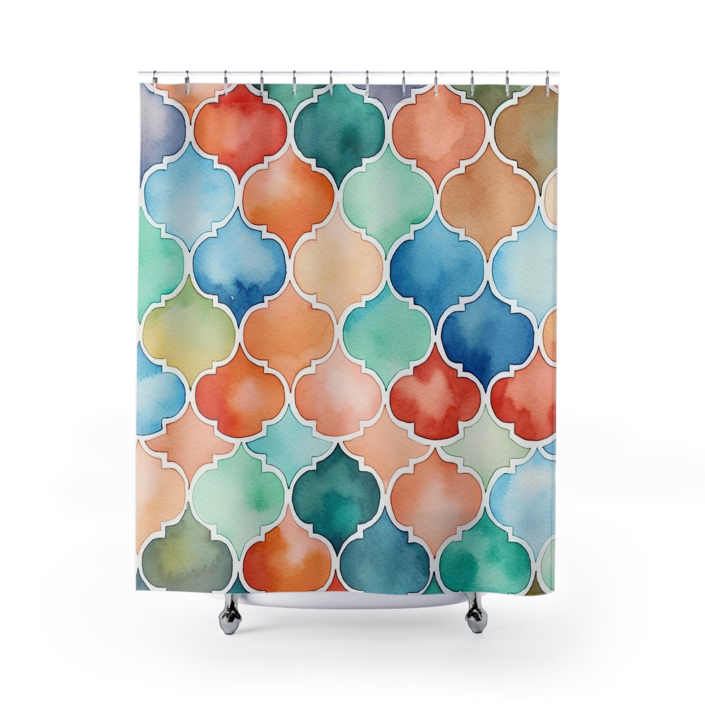 Labyrinth of Lanterns . Shower Curtains