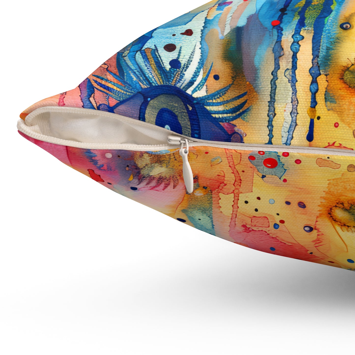 Hamsa bright Aura- Decorative Spun Polyester Cushion